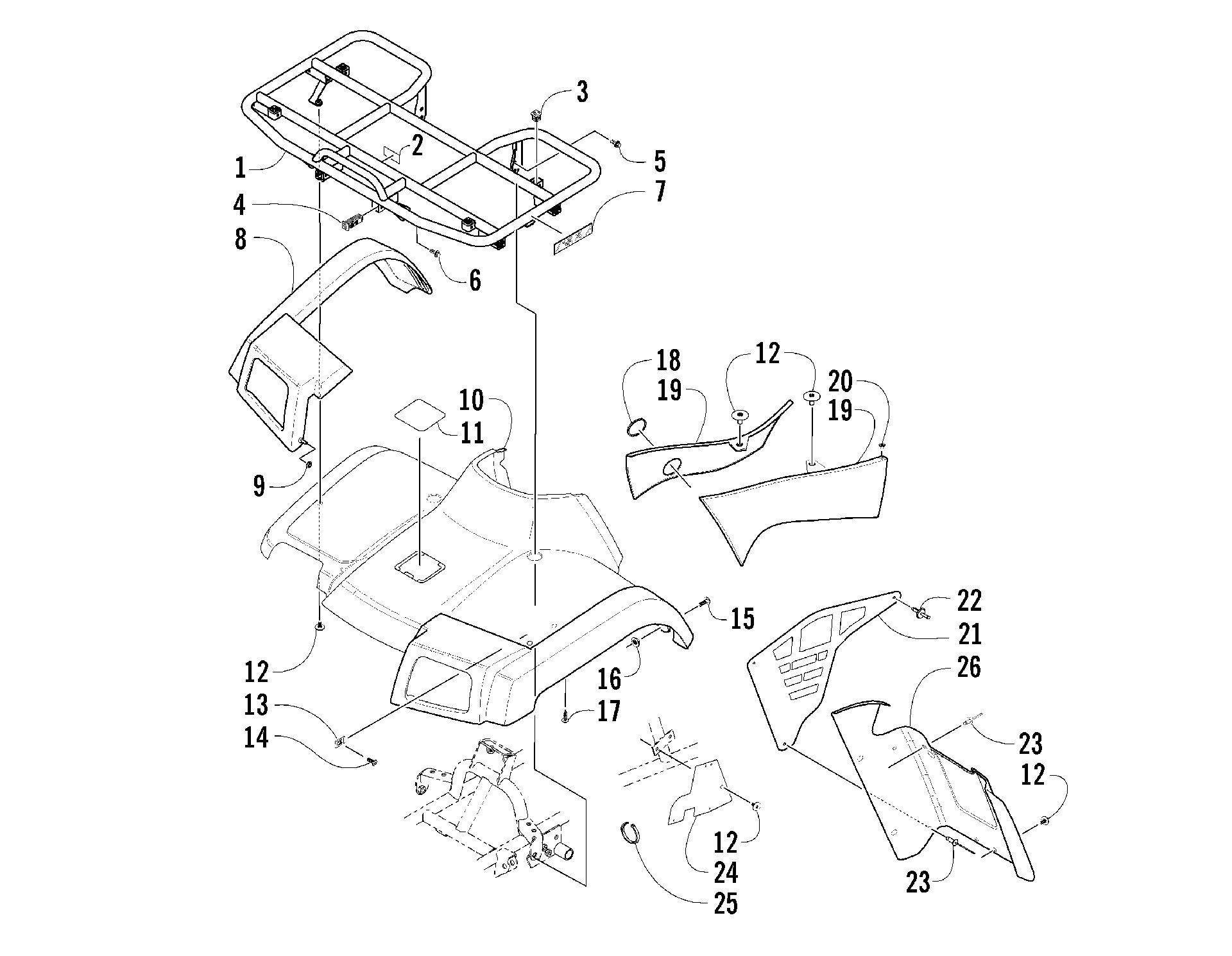 Передняя часть BODY PANEL ASSEMBLY [81136]