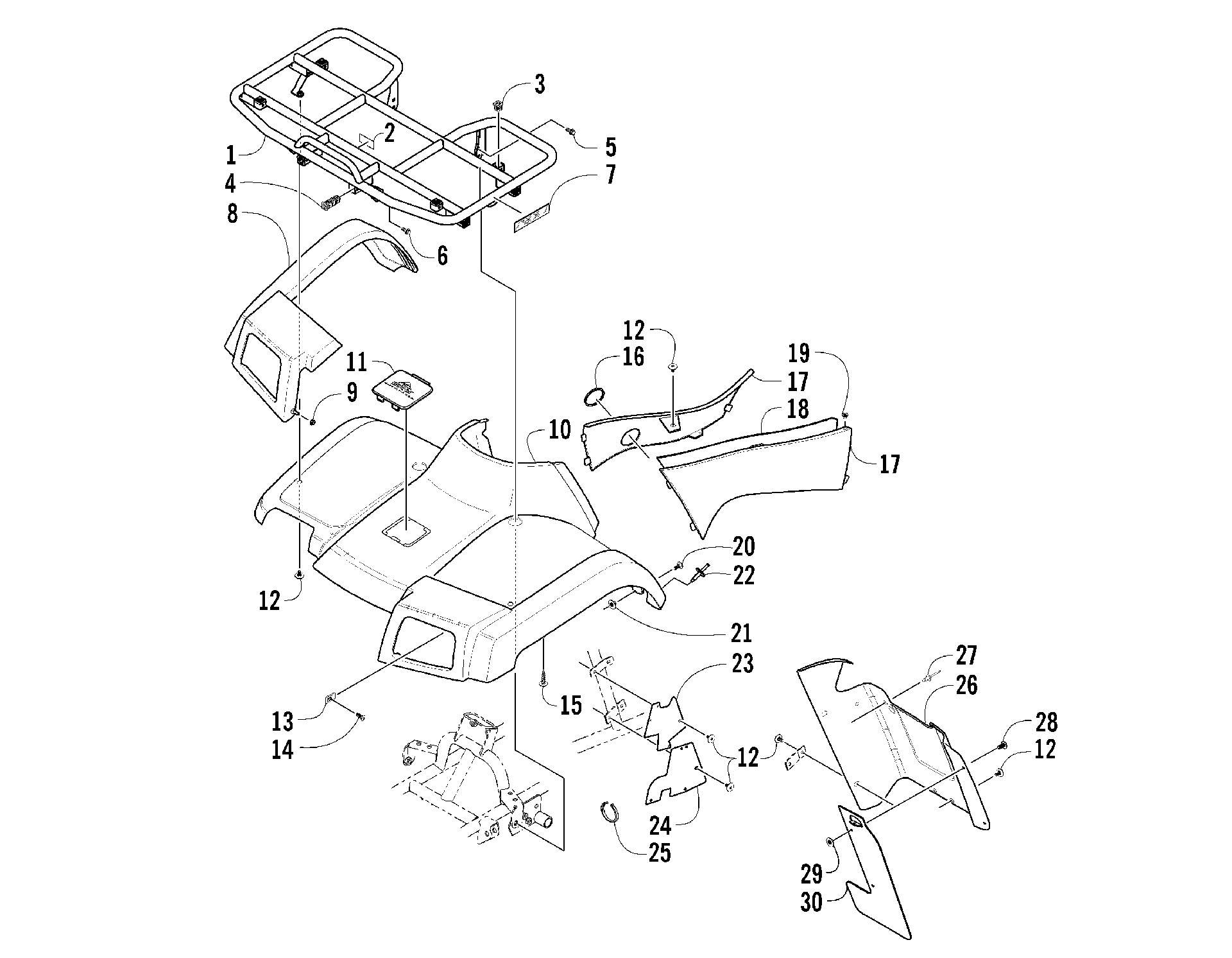 Передняя часть BODY PANEL ASSEMBLY [83281]