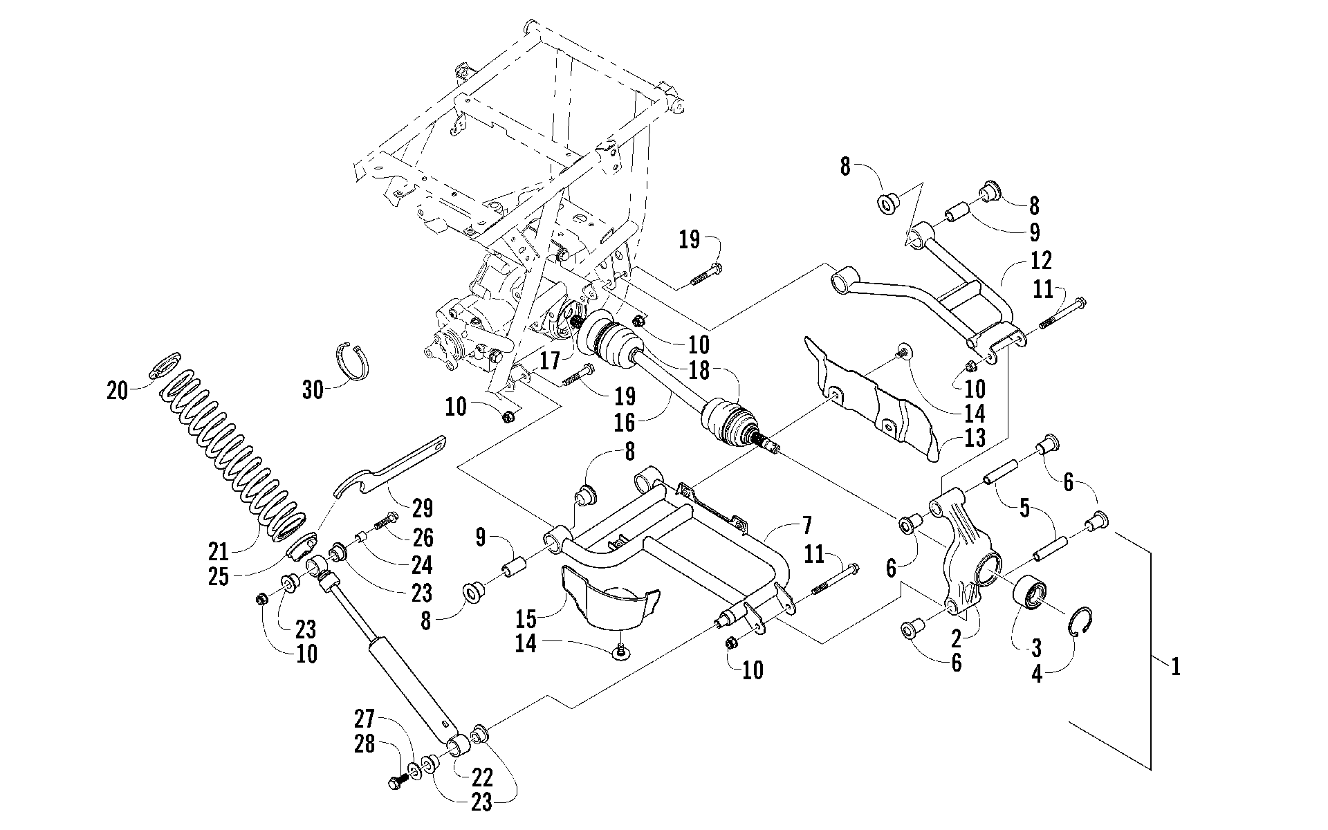 Задняя подвеска ASSEMBLY [83540]