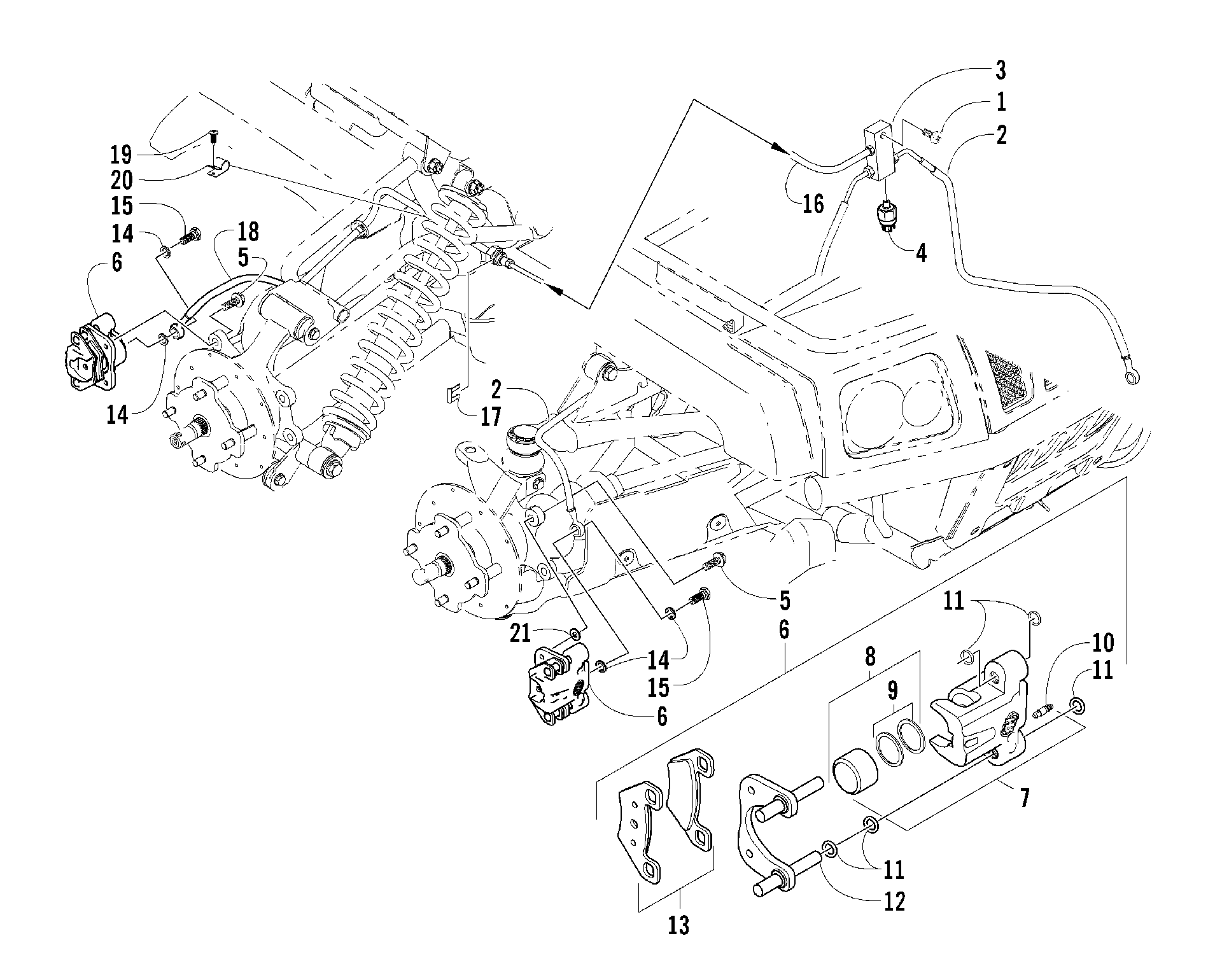 Hydraulic тормоз ASSEMBLY [81143]
