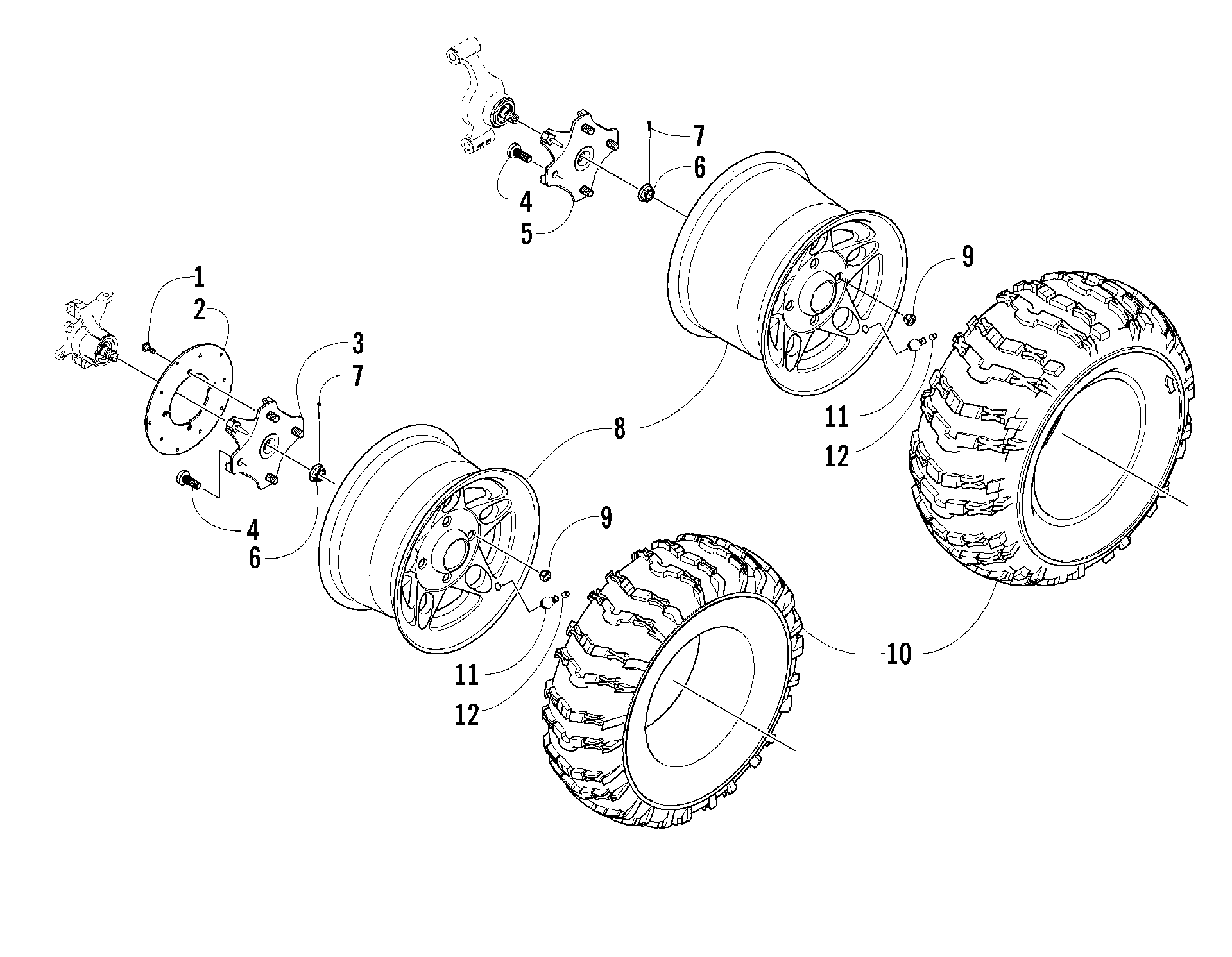 Колесо AND TIRE ASSEMBLY [83648]