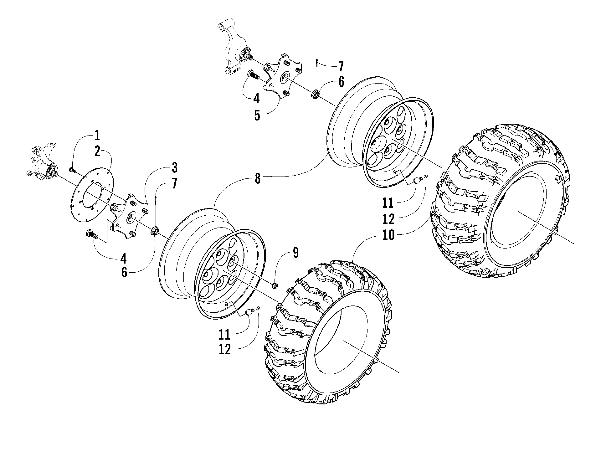 Колесо AND TIRE ASSEMBLY [85177]