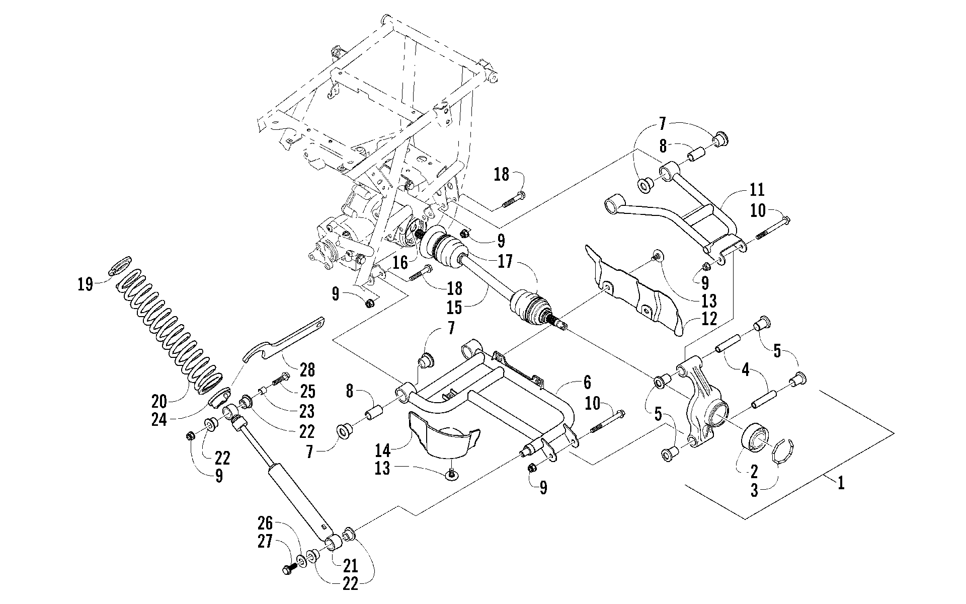Задняя подвеска ASSEMBLY [84515]