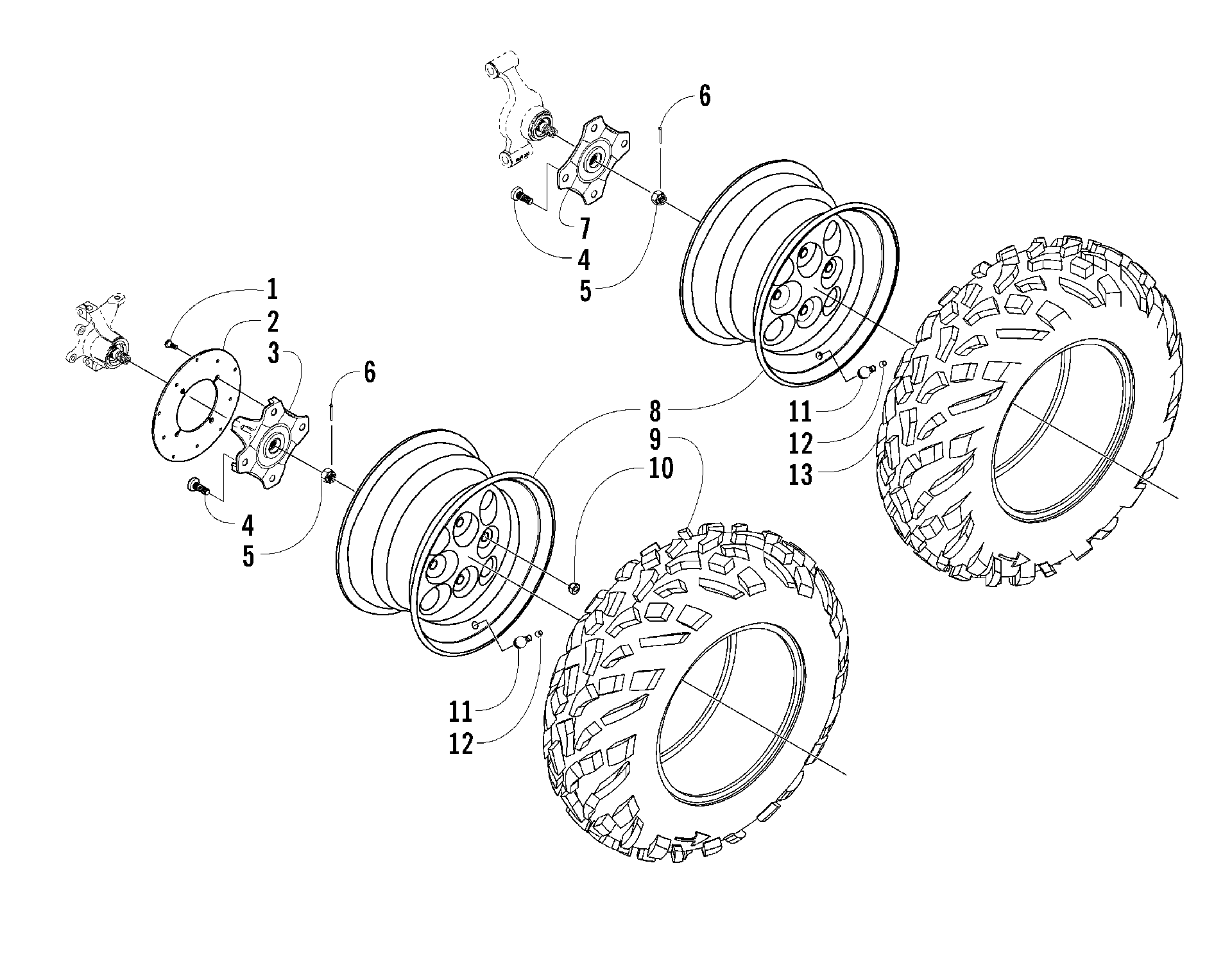 Колесо AND TIRE ASSEMBLY [81162]