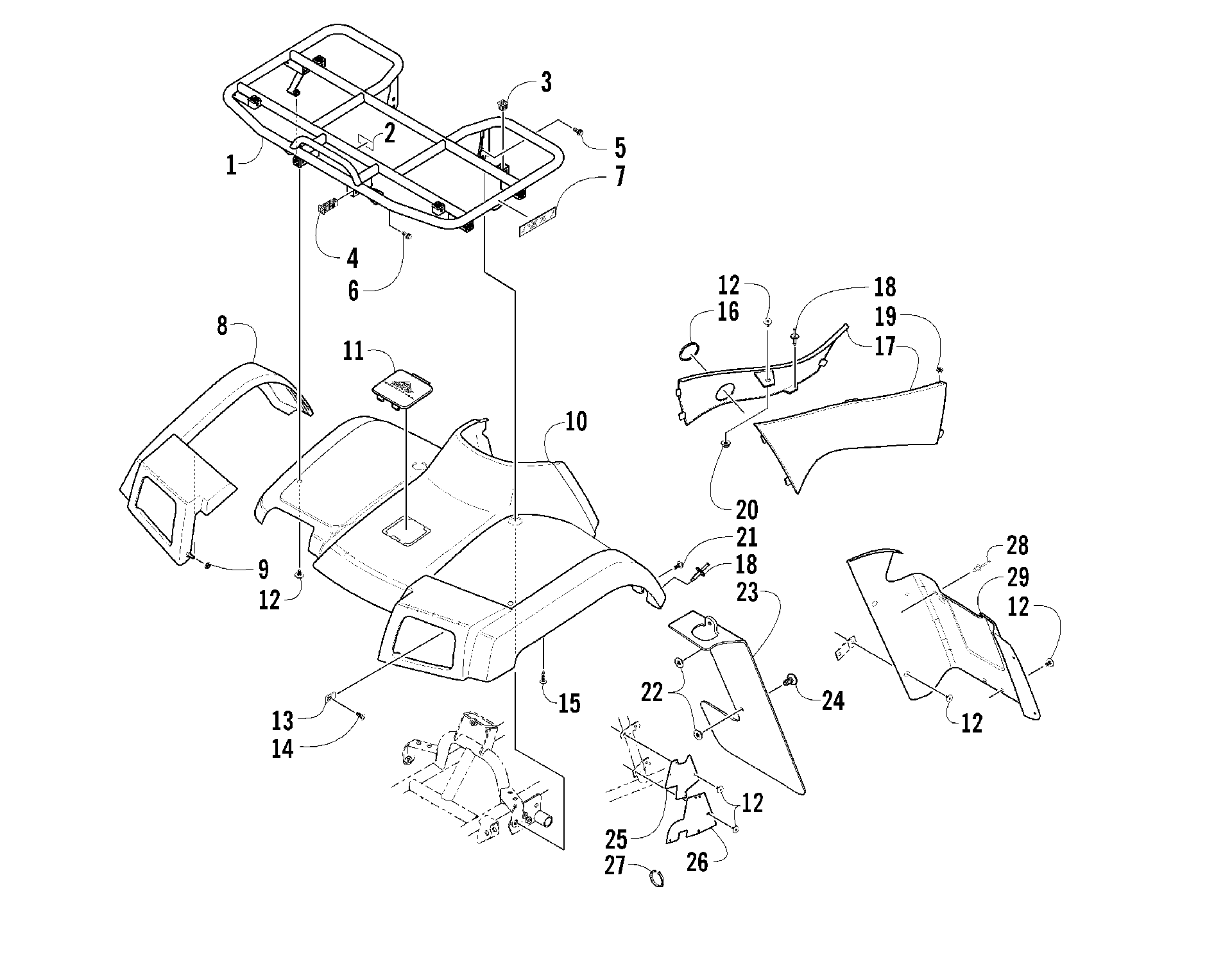 Передняя часть BODY PANEL ASSEMBLY [81297]