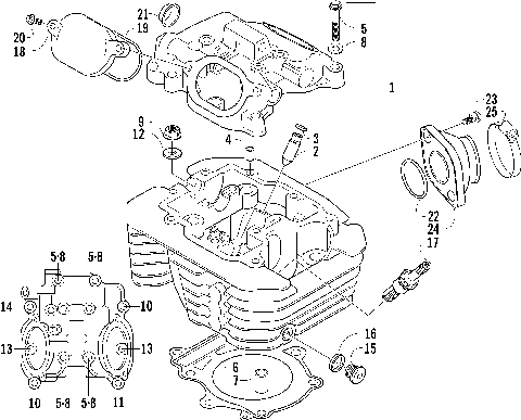 2004 400 AUTOMATIC TRANSMISSION 4X4 FIS RED [A2004ISH4BUSR]