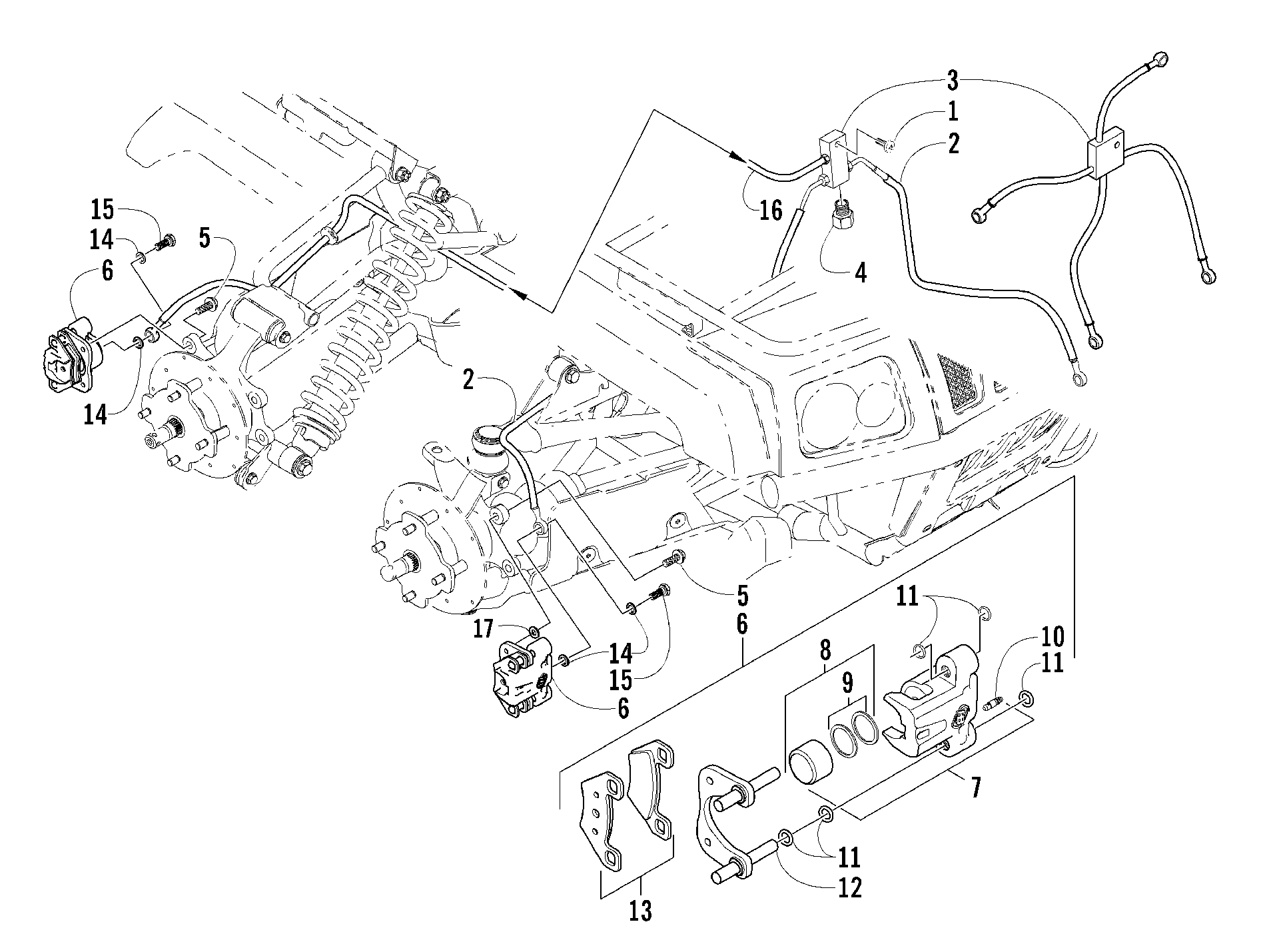 Hydraulic тормоз ASSEMBLY [81203]