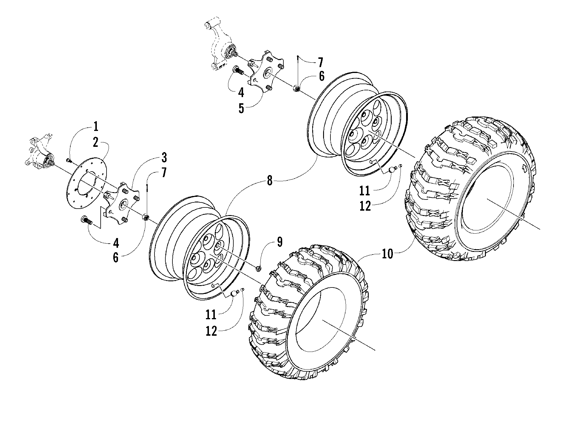Колесо AND TIRE ASSEMBLY [83710]