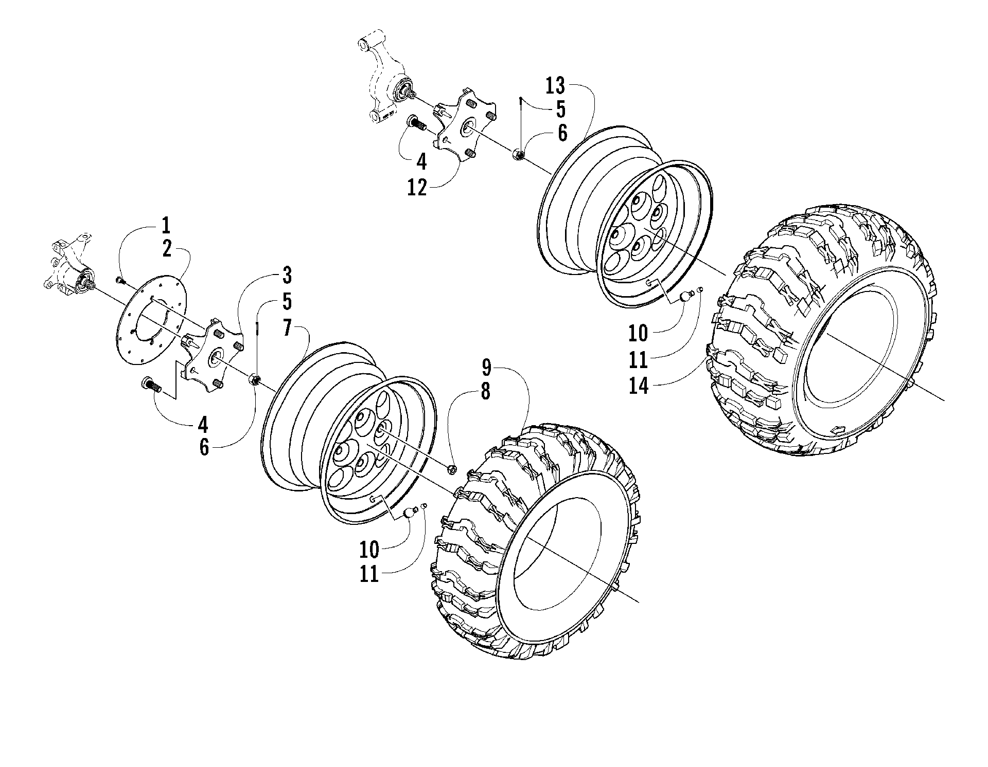 Колесо AND TIRE ASSEMBLY [83042]