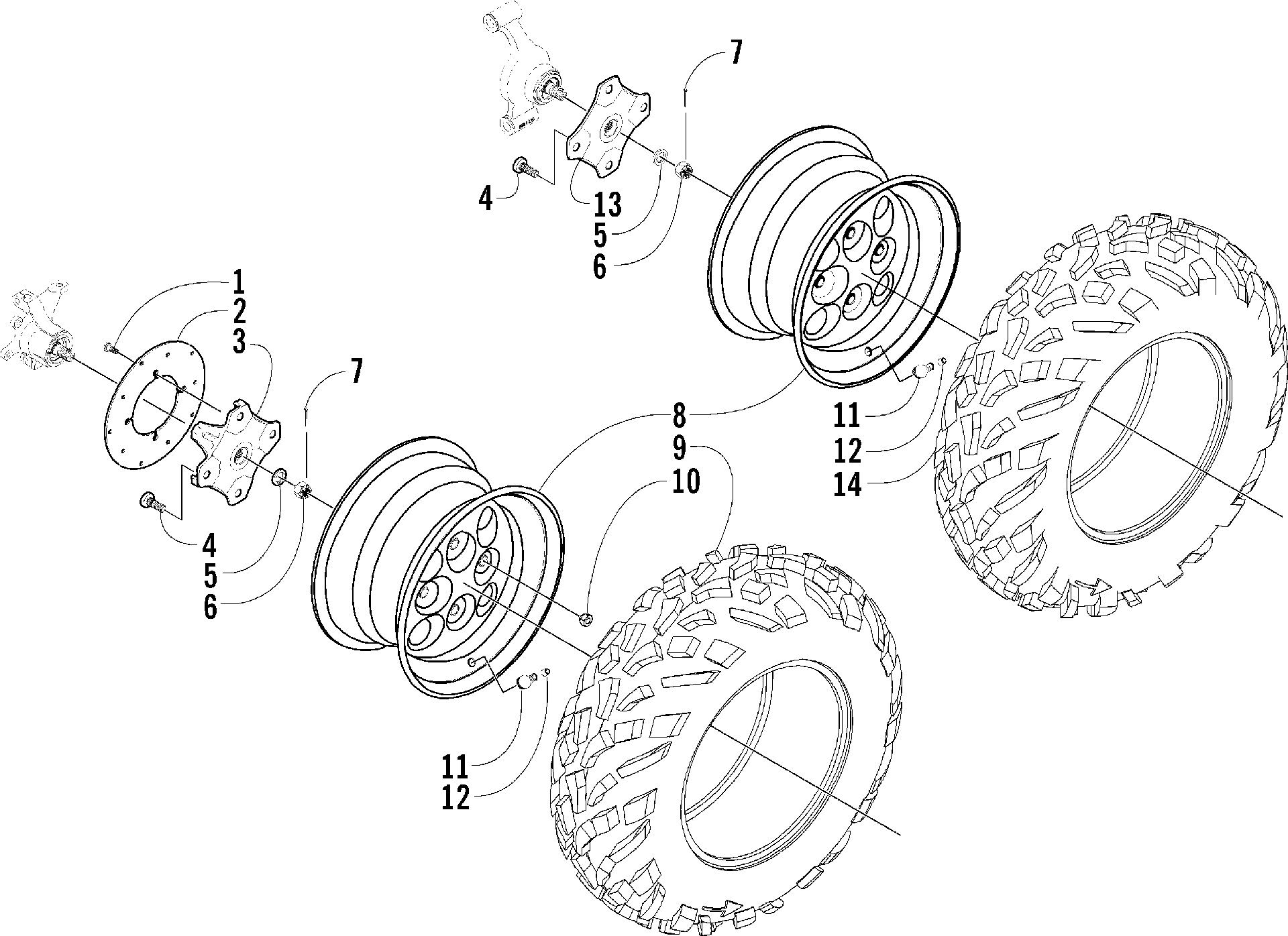 WHEEL AND TIRE ASSEMBLY [77942]