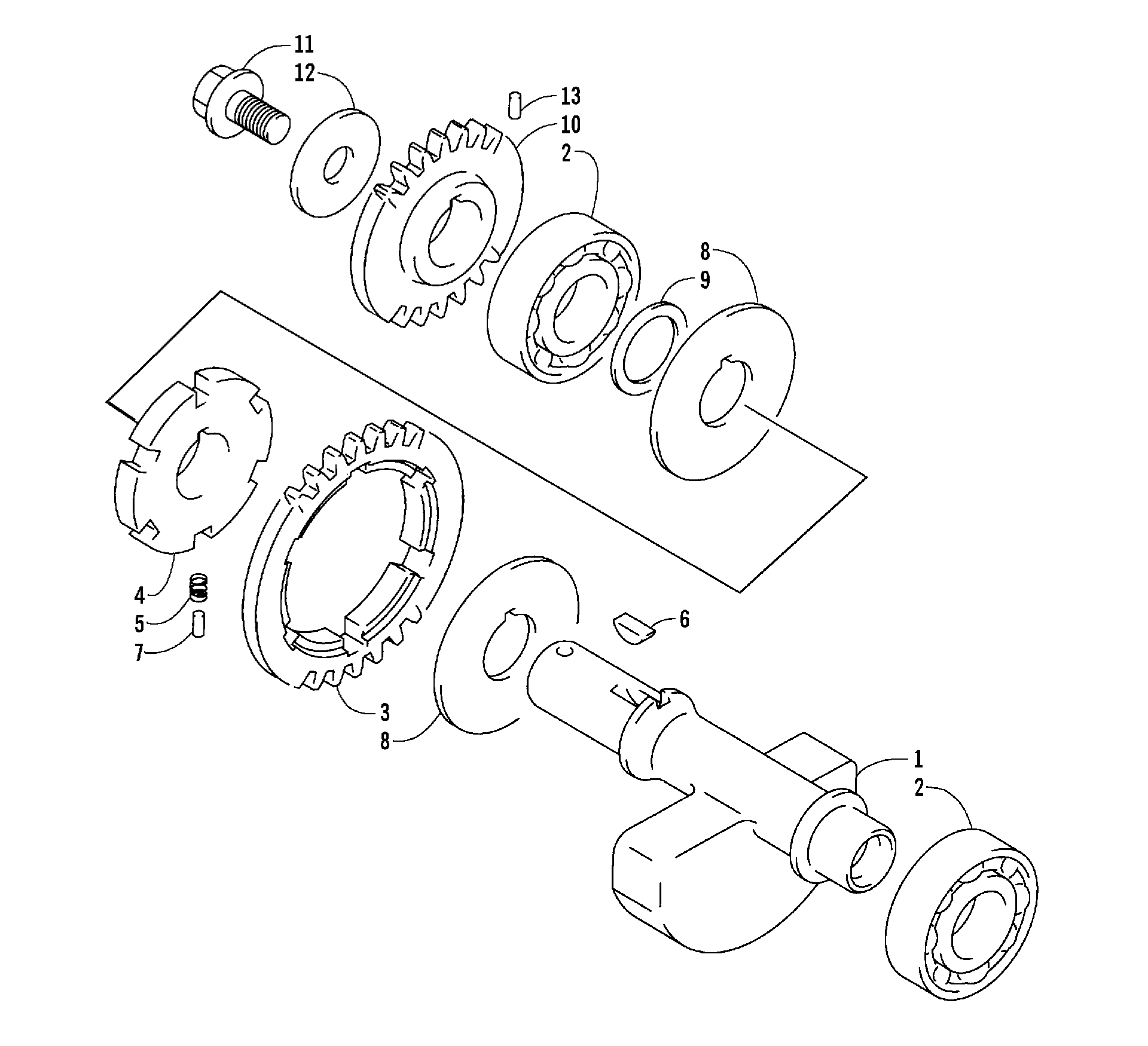 Crank балансир ASSEMBLY [59011]