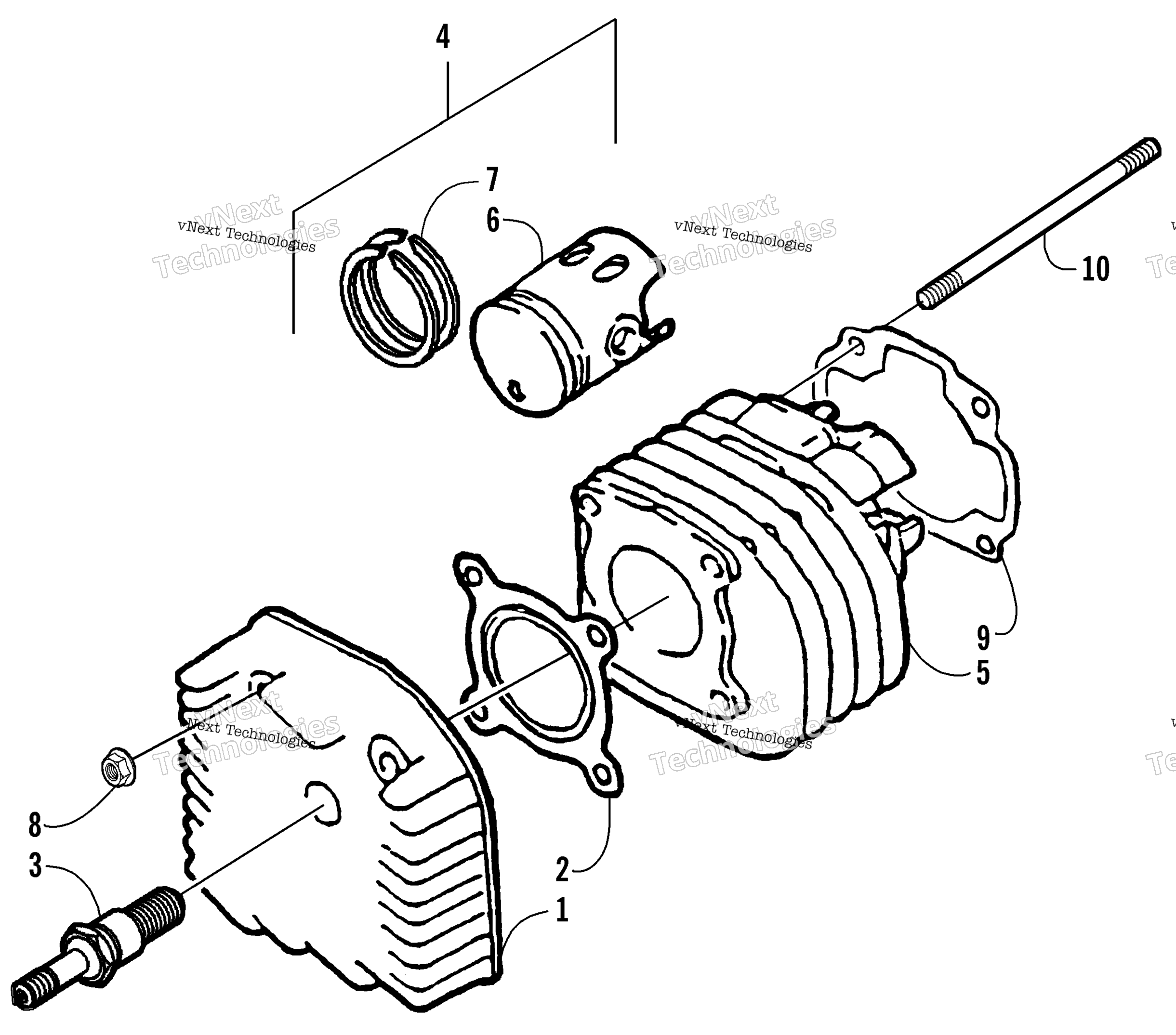 Цилиндр And Head Assembly