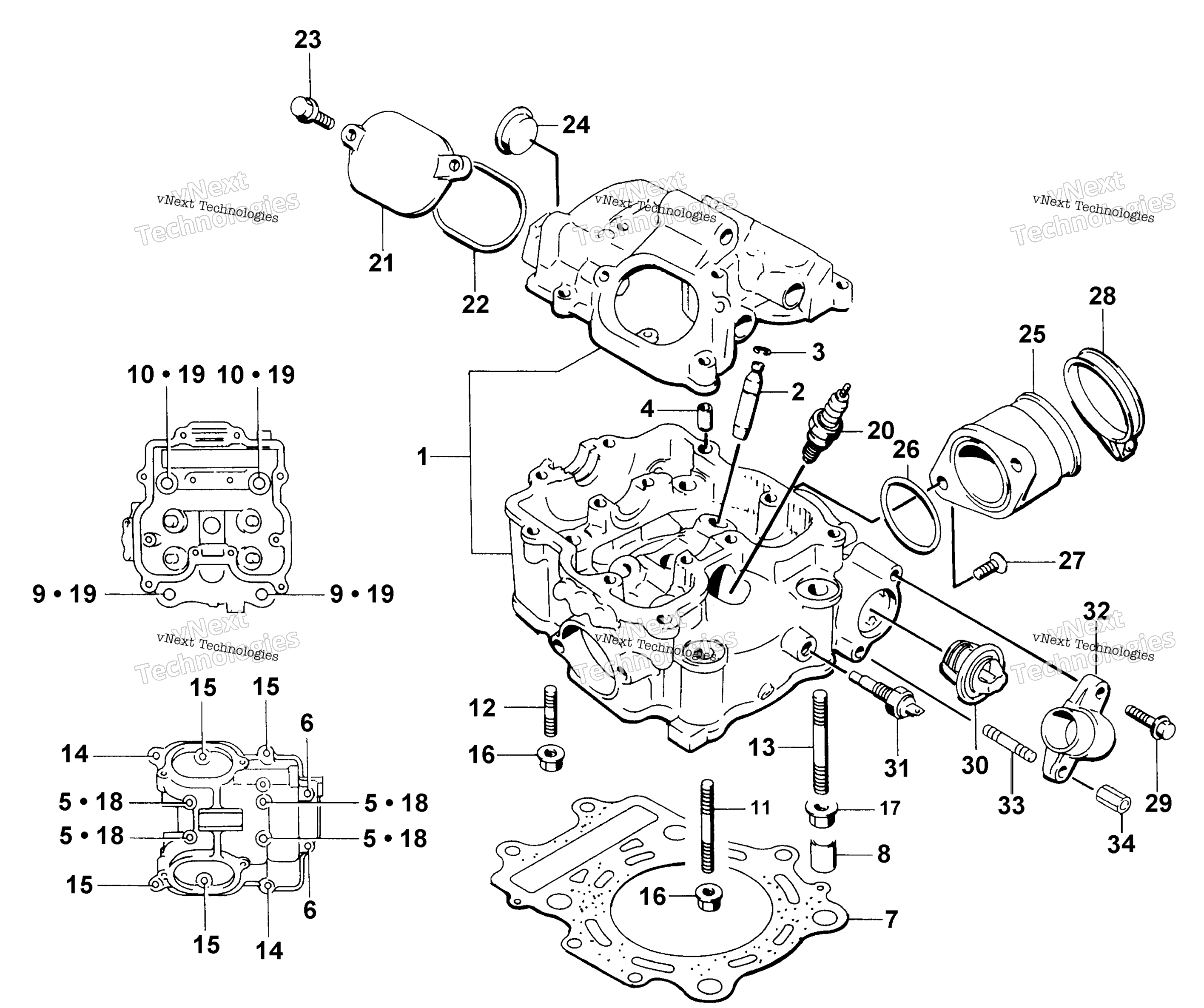 Цилиндр Head Assembly