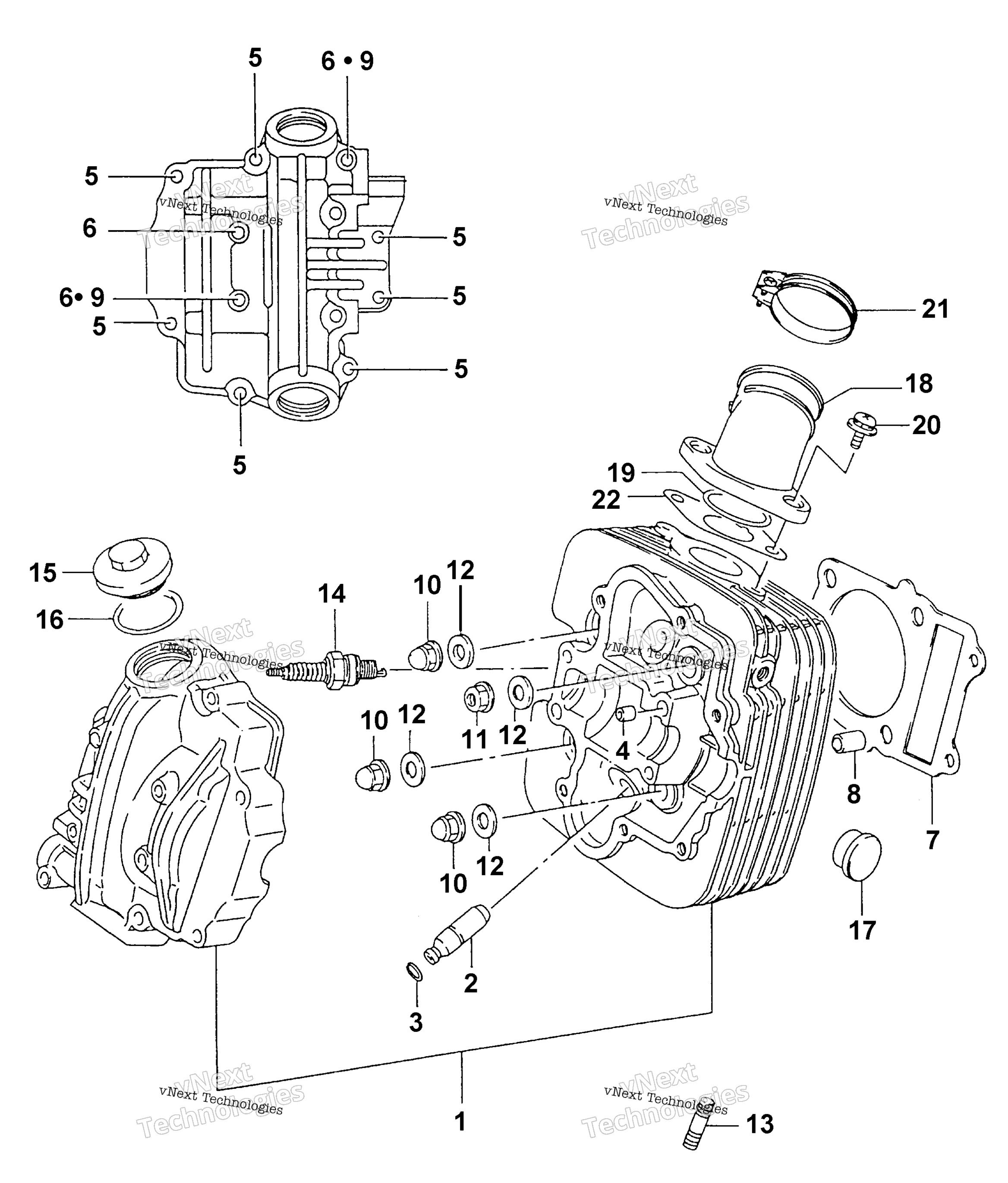 Цилиндр Head Assembly