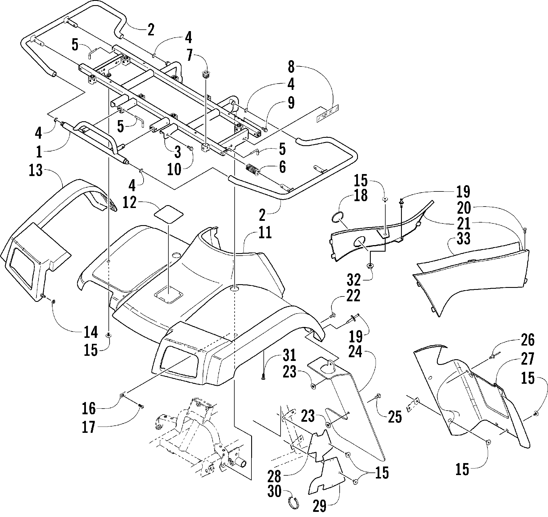 Передняя часть BODY PANEL ASSEMBLY [78649]