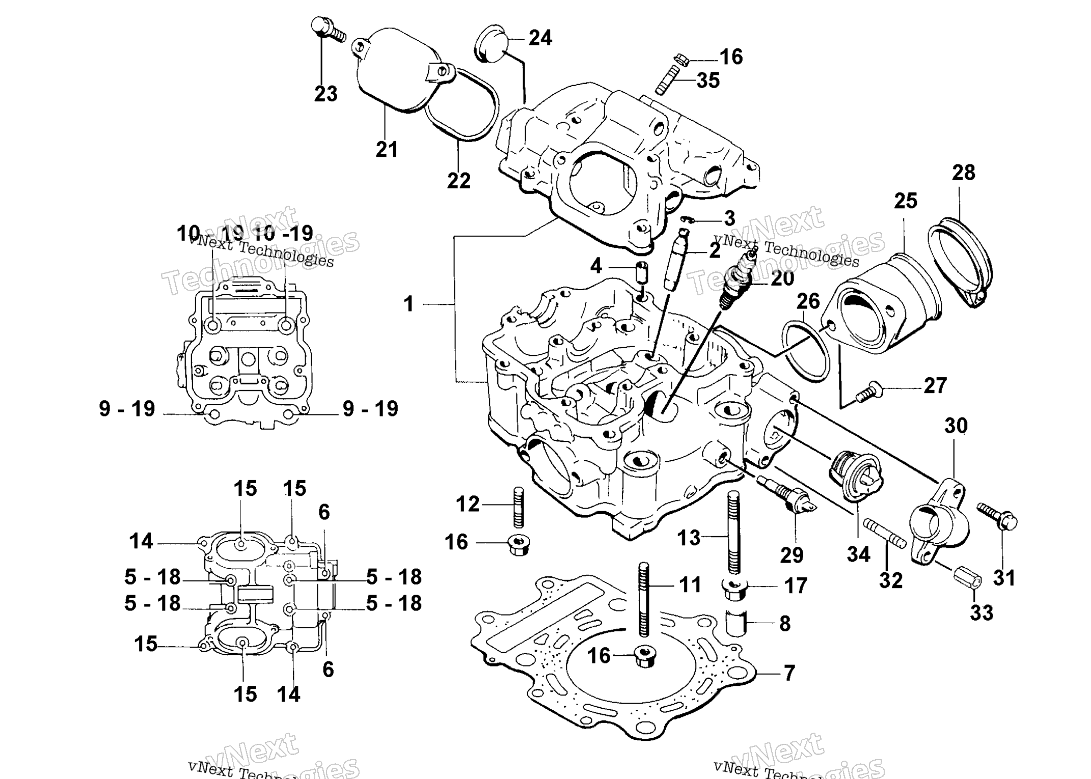 Цилиндр Head Assembly