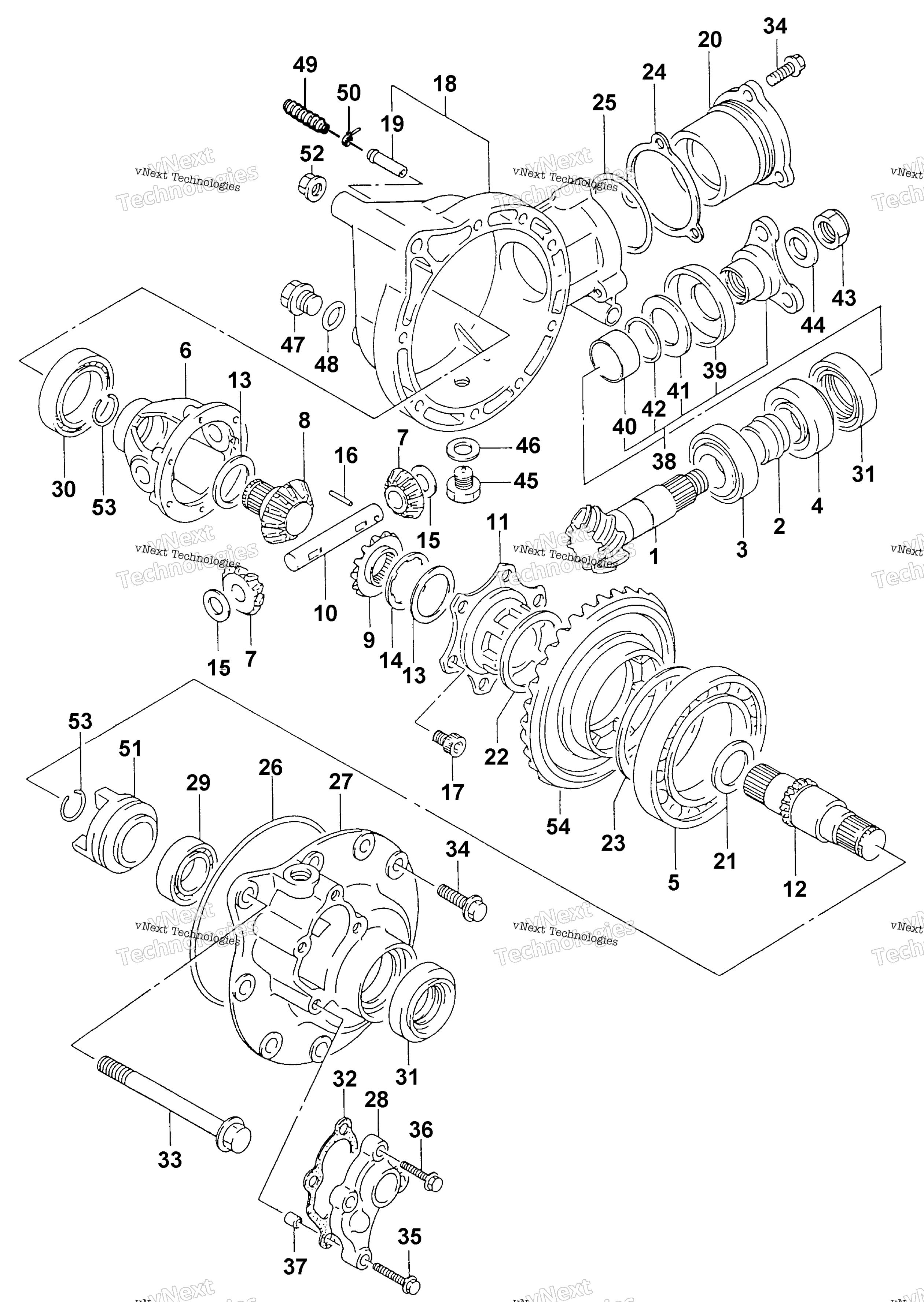 Differential передача узел