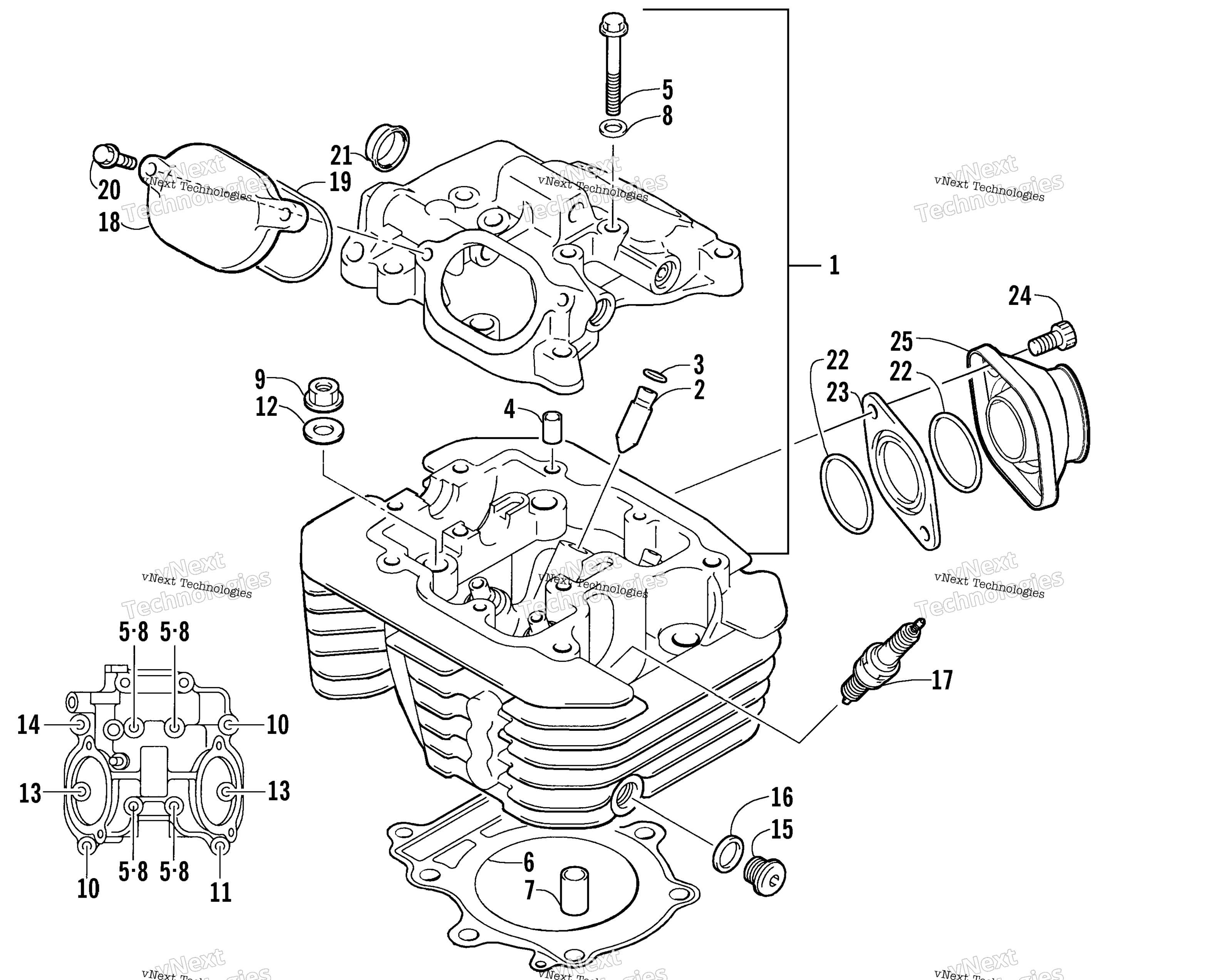 Цилиндр Head Assembly