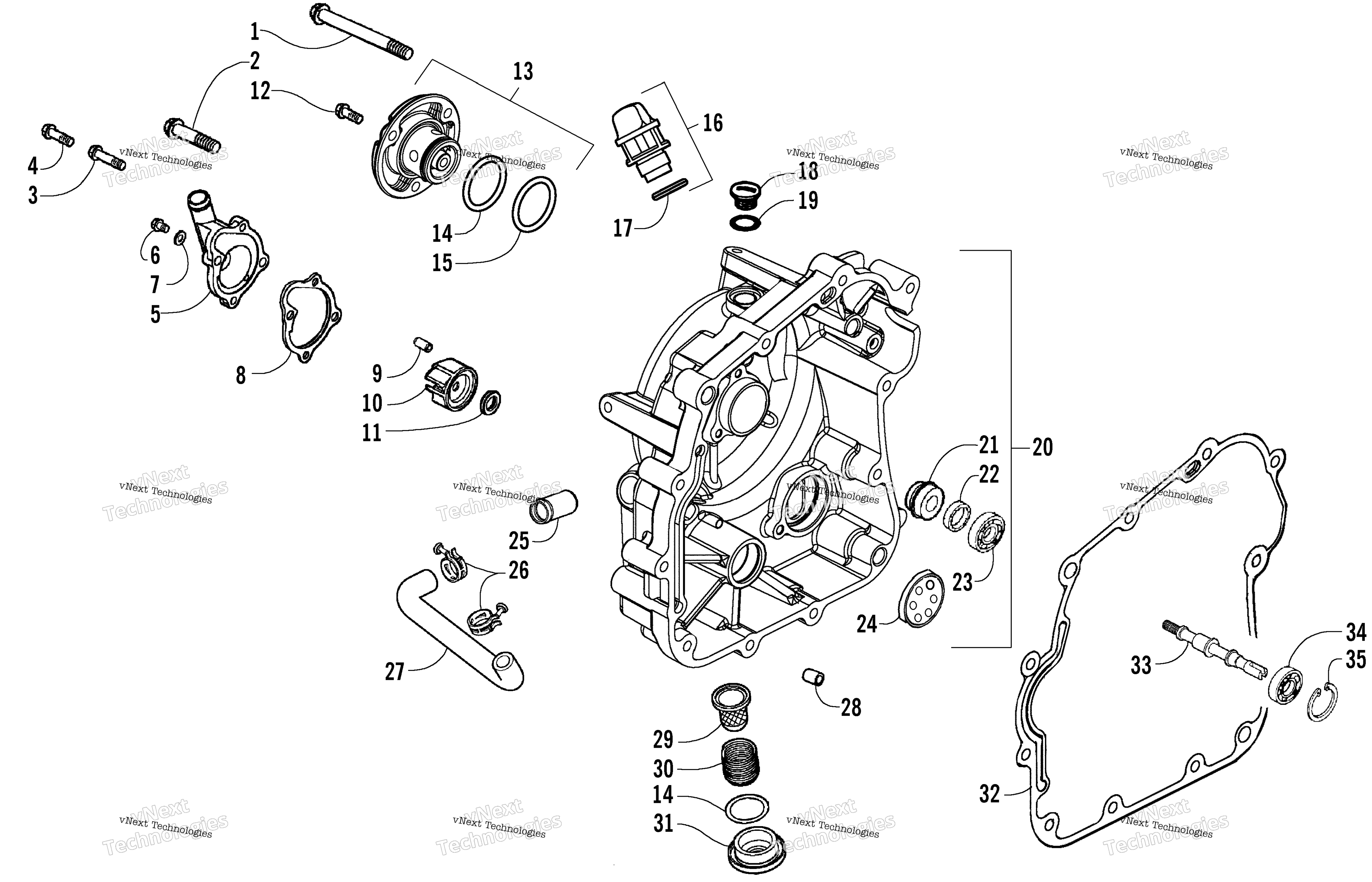 Картер Cover Assembly