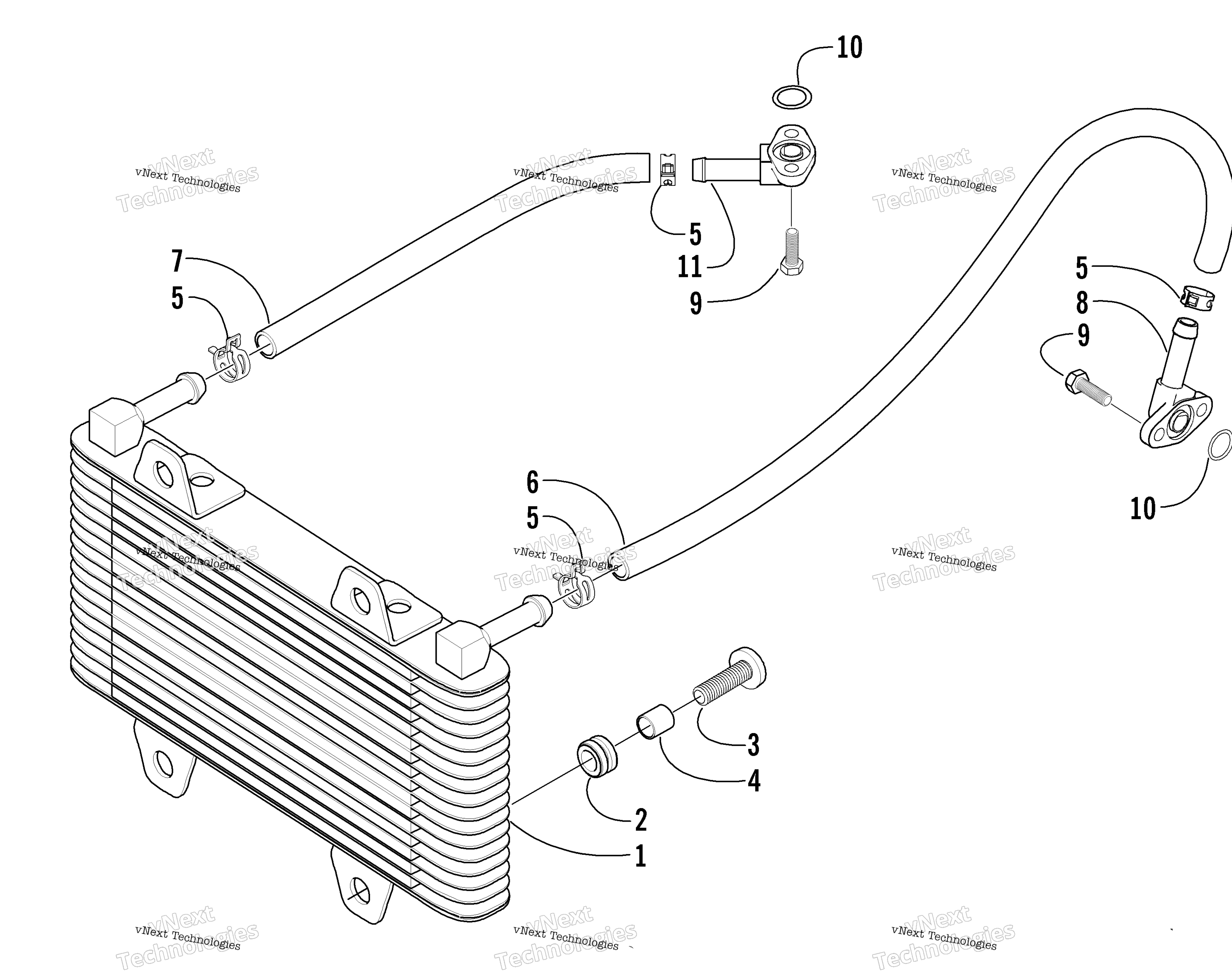 масляный Cooler Assembly