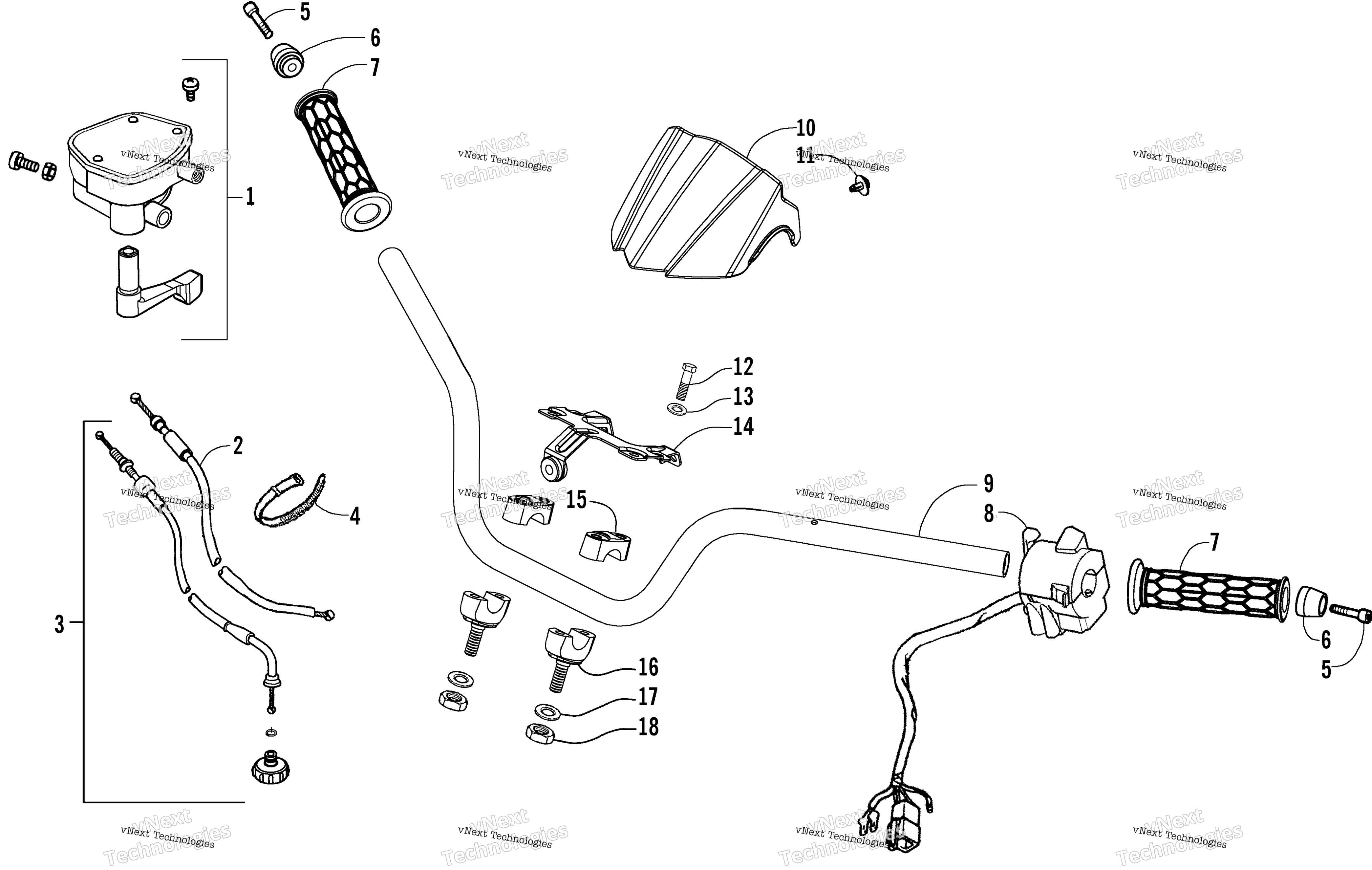 Руль And Controls Assembly