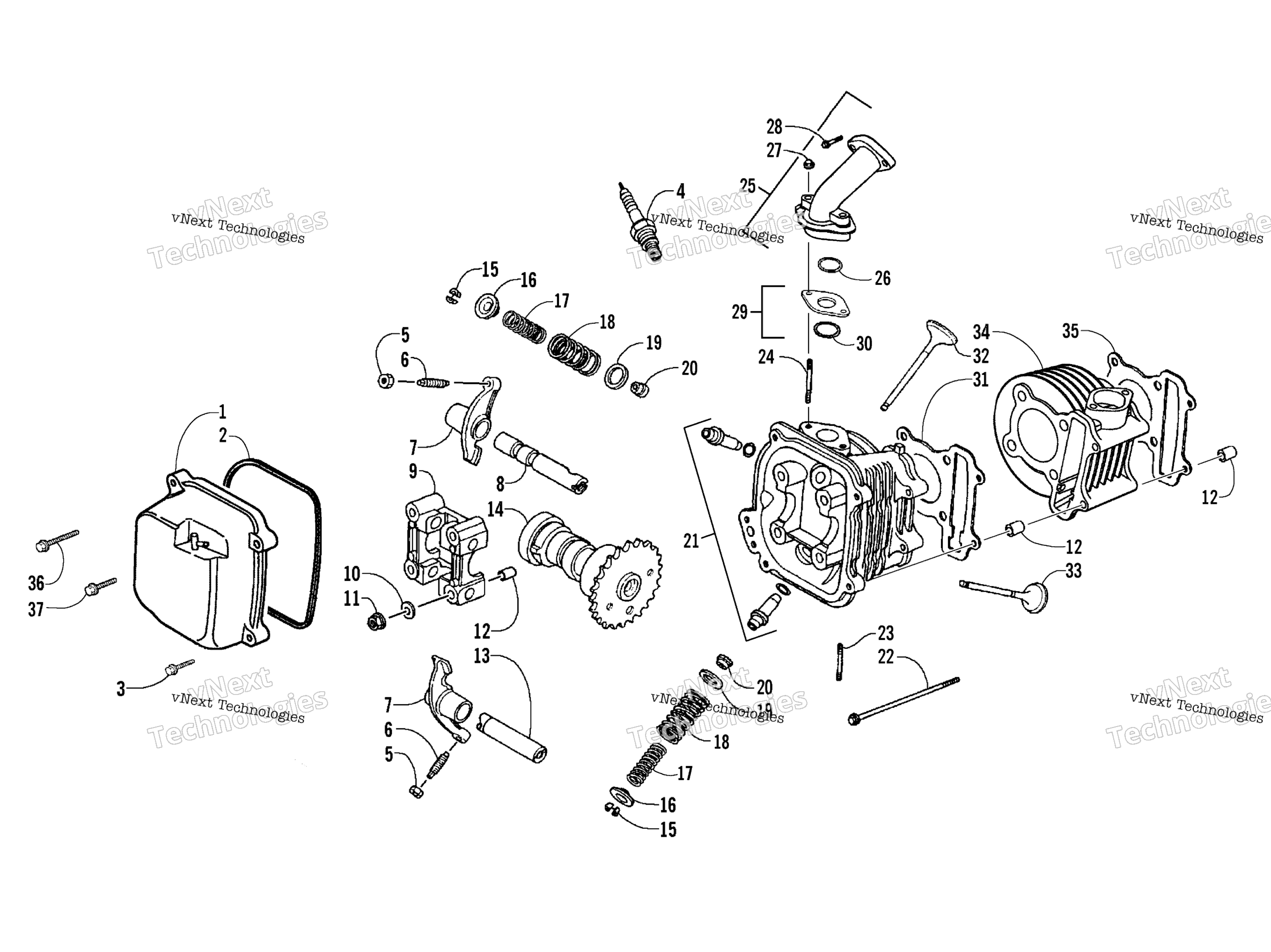 Цилиндр Head Assembly