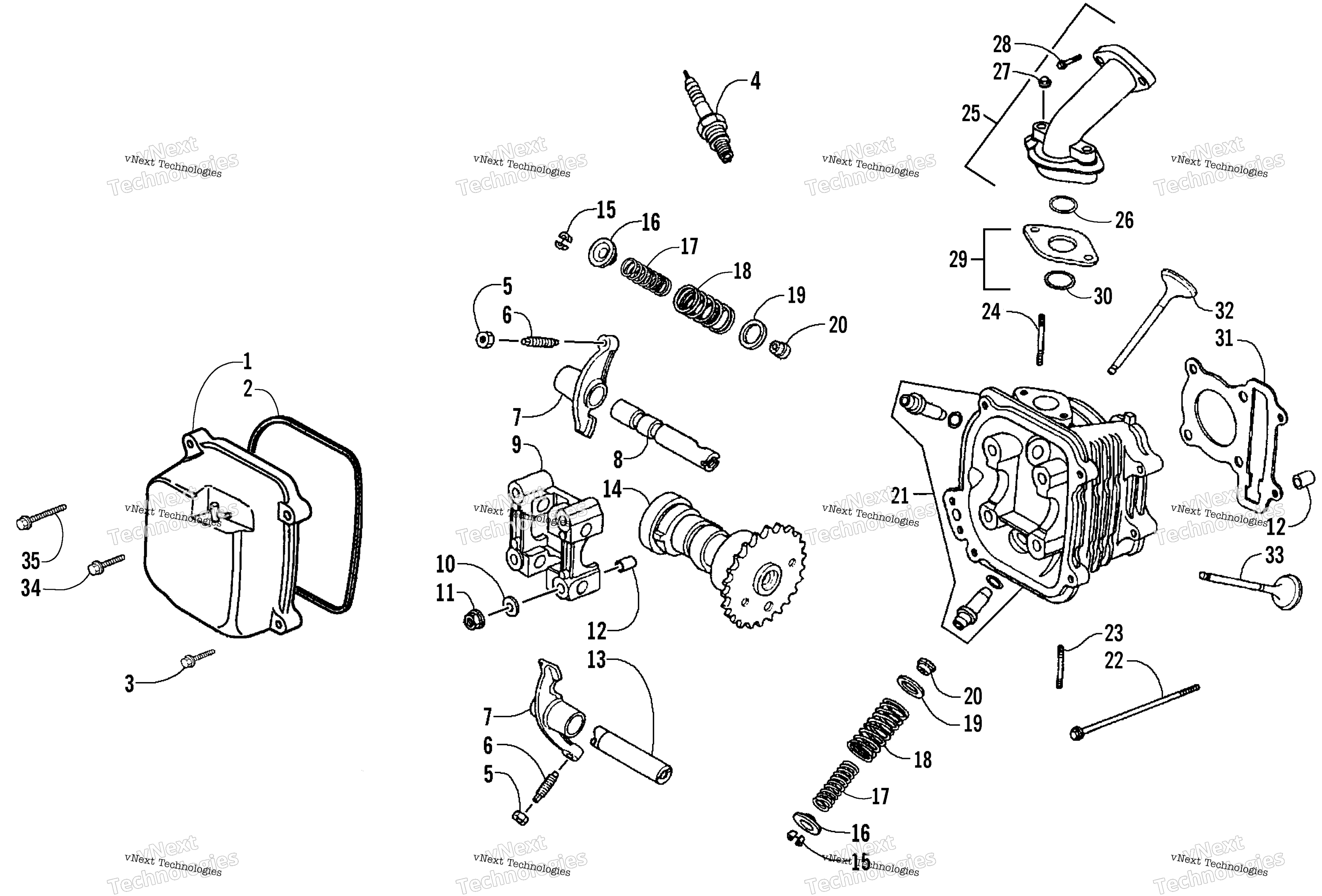 Цилиндр Head Assembly