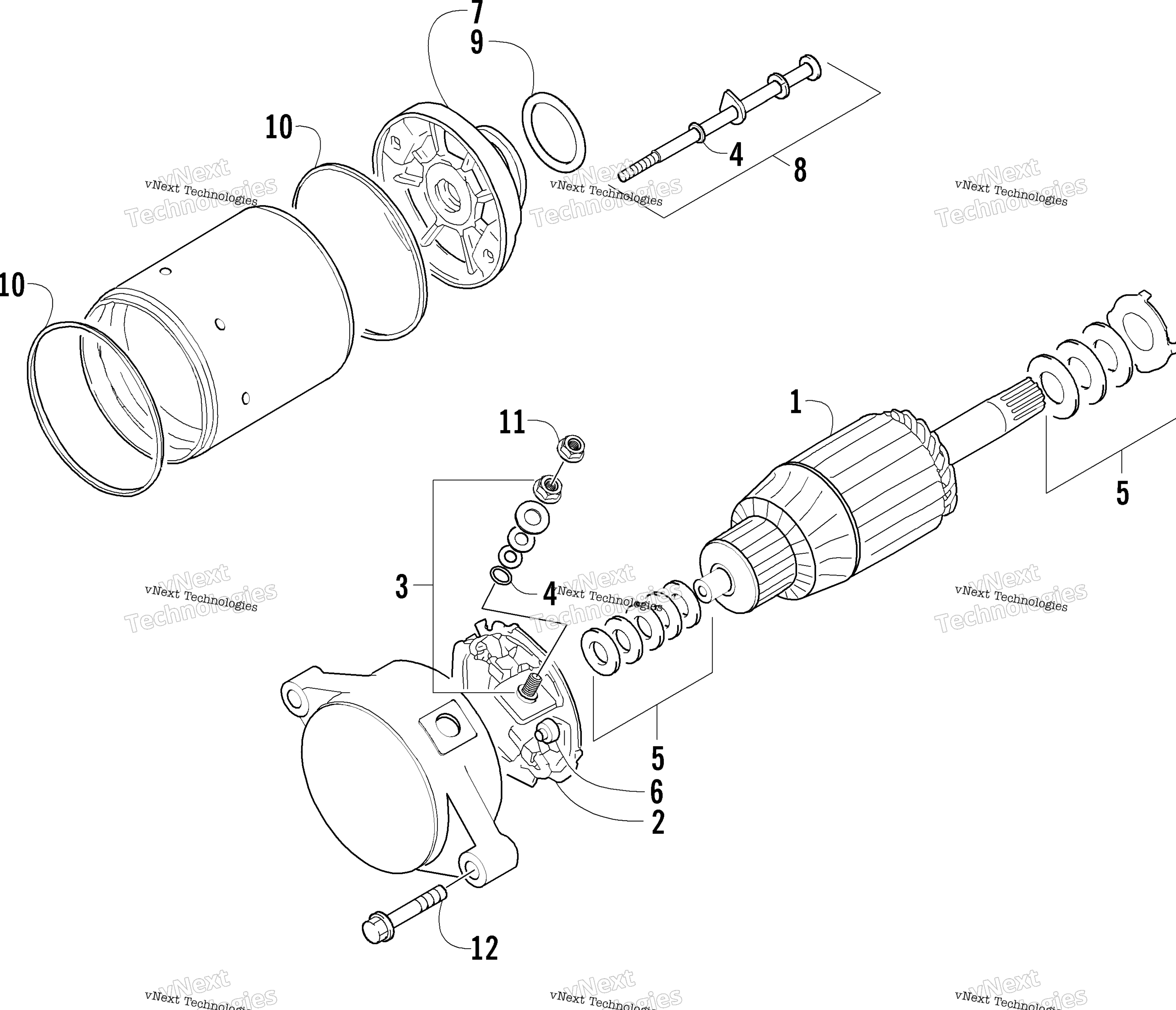 Стартер Motor Assembly