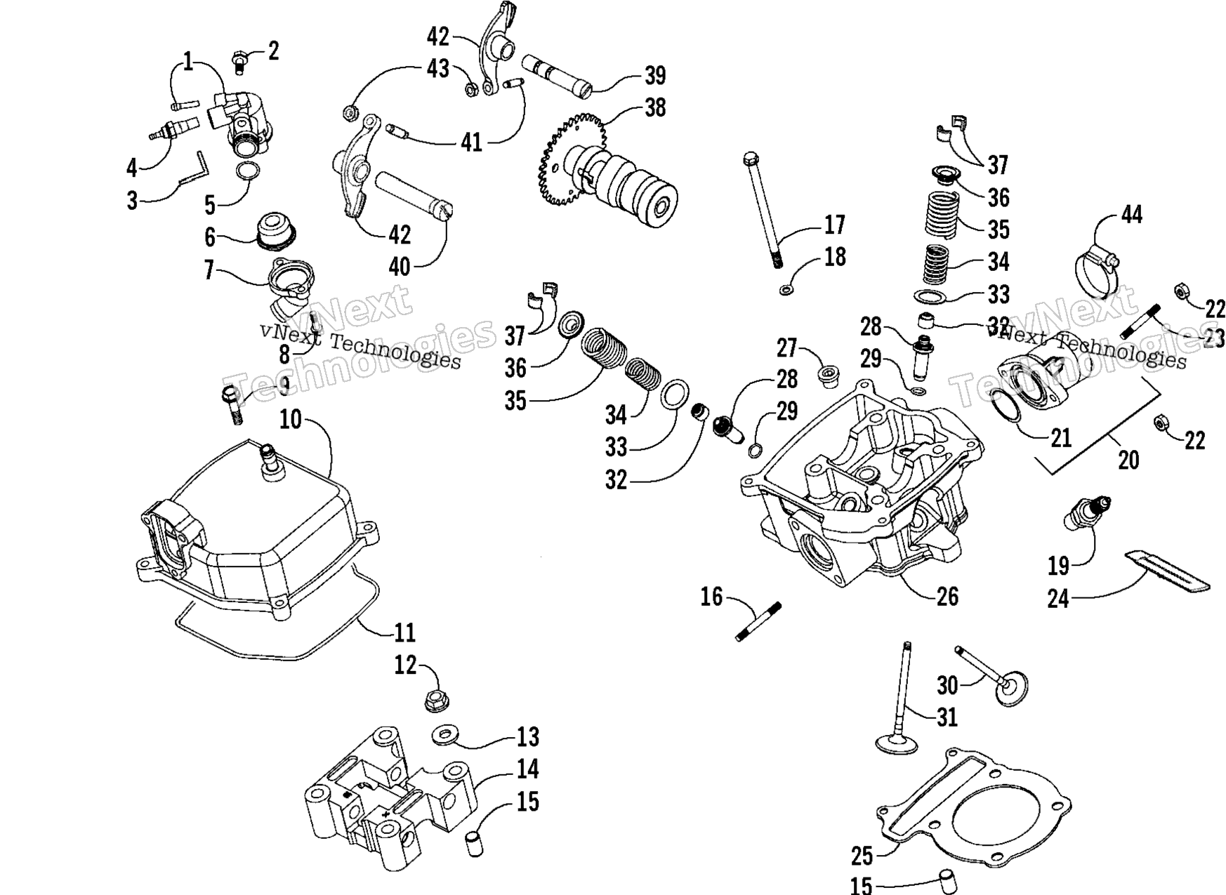 Цилиндр Head Assembly