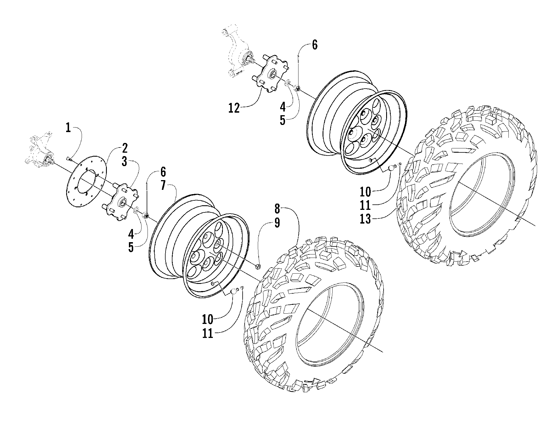 Колесо AND TIRE ASSEMBLY [54980]