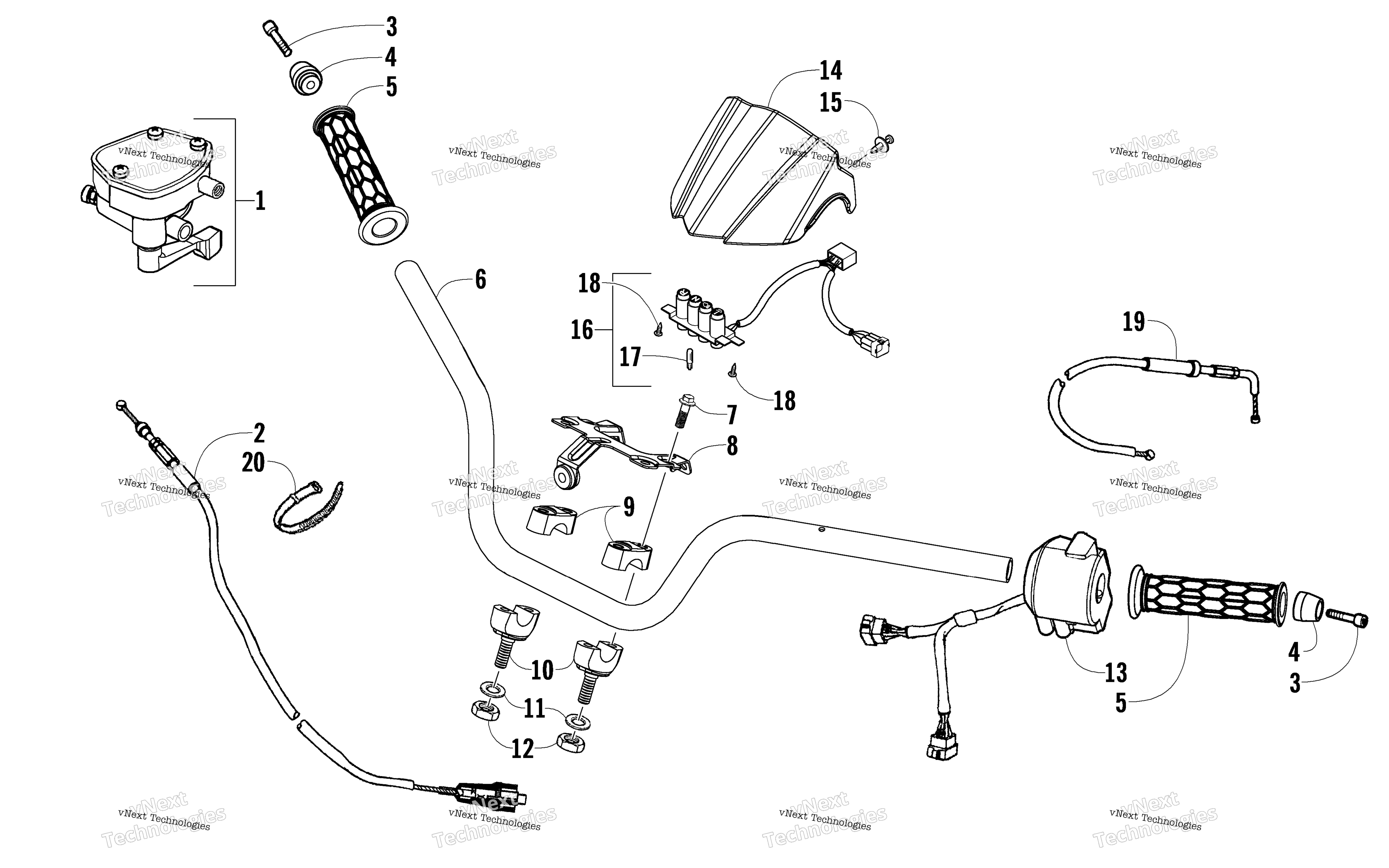 Руль And Controls Assembly