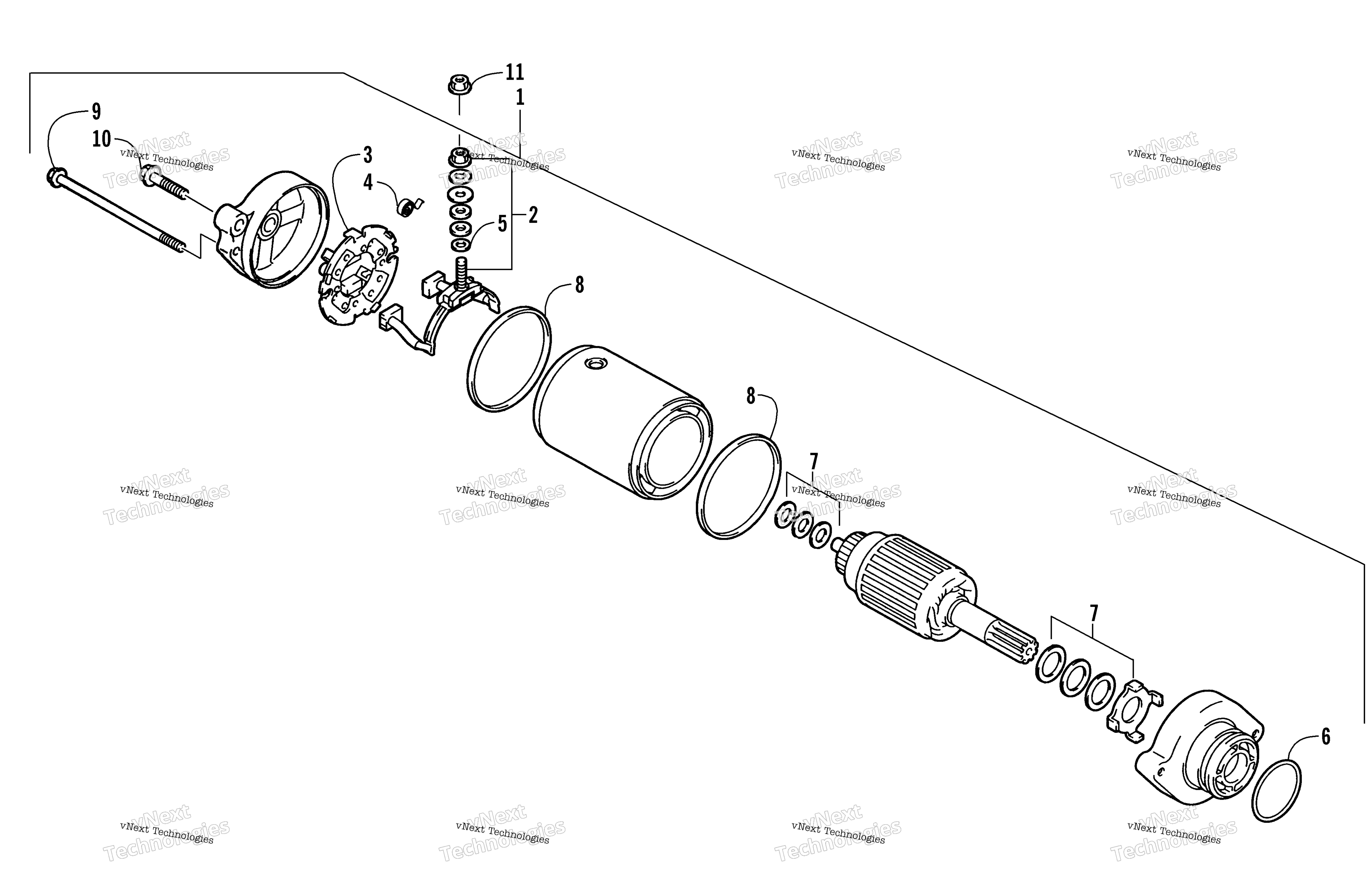 Стартер Motor Assembly