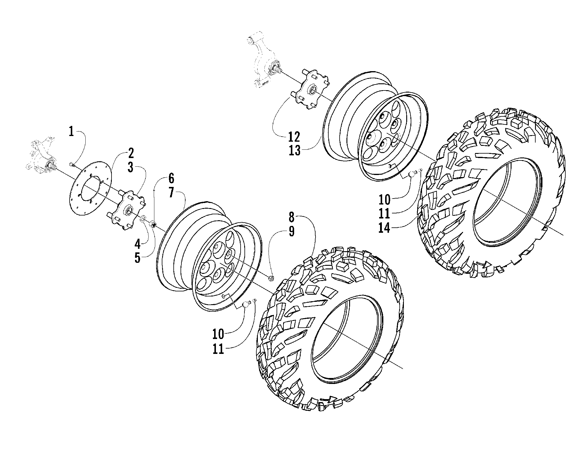 Колесо AND TIRE ASSEMBLY [60007]