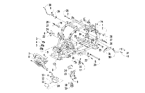 FRONT FRAME AND RELATED PARTS ASSEMBLY [96374]