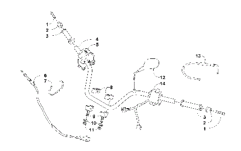 HANDLEBAR AND CONTROLS ASSEMBLY [300512]