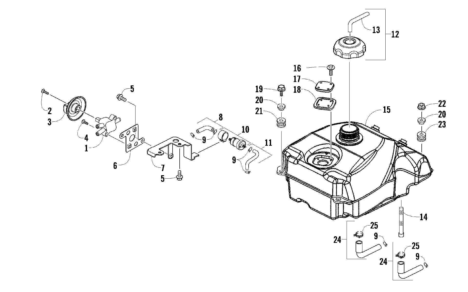 топливный бак ASSEMBLY [100742]