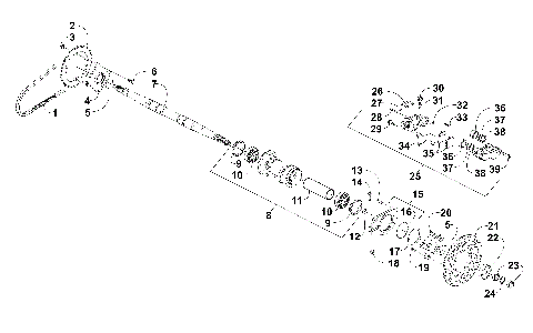 REAR AXLE AND BRAKE ASSEMBLY [301389]
