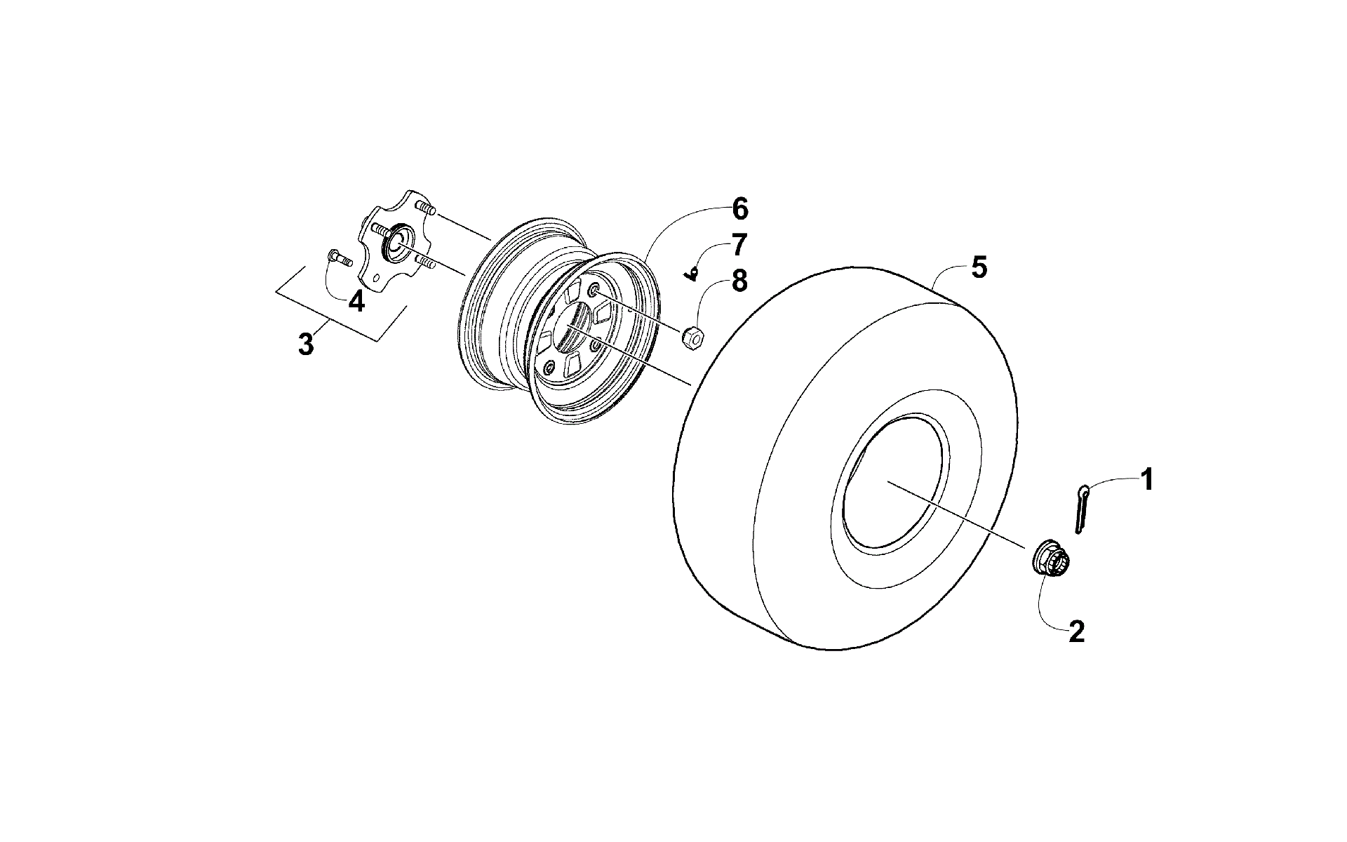 Заднее колесо ASSEMBLY [300514]