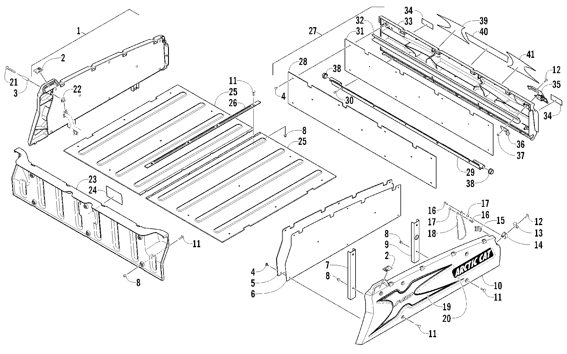 багажник BOX и TAILGATE узел [95002]