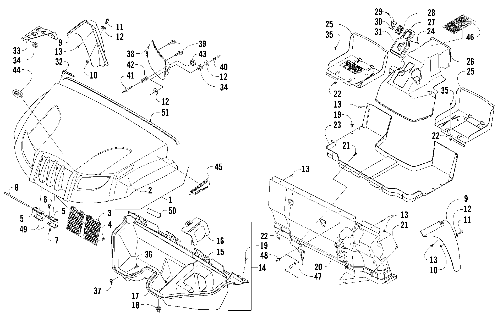 Передняя часть BODY PANEL ASSEMBLY [89092]