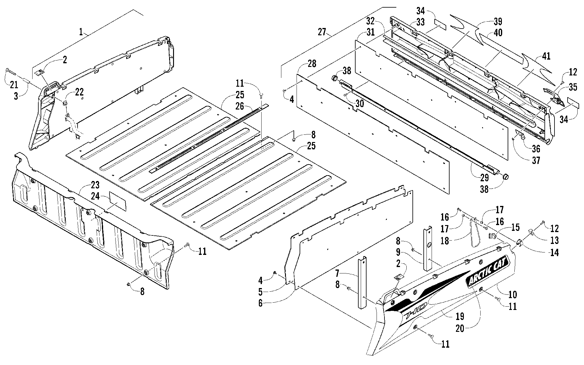 багажник BOX и TAILGATE узел [97545]