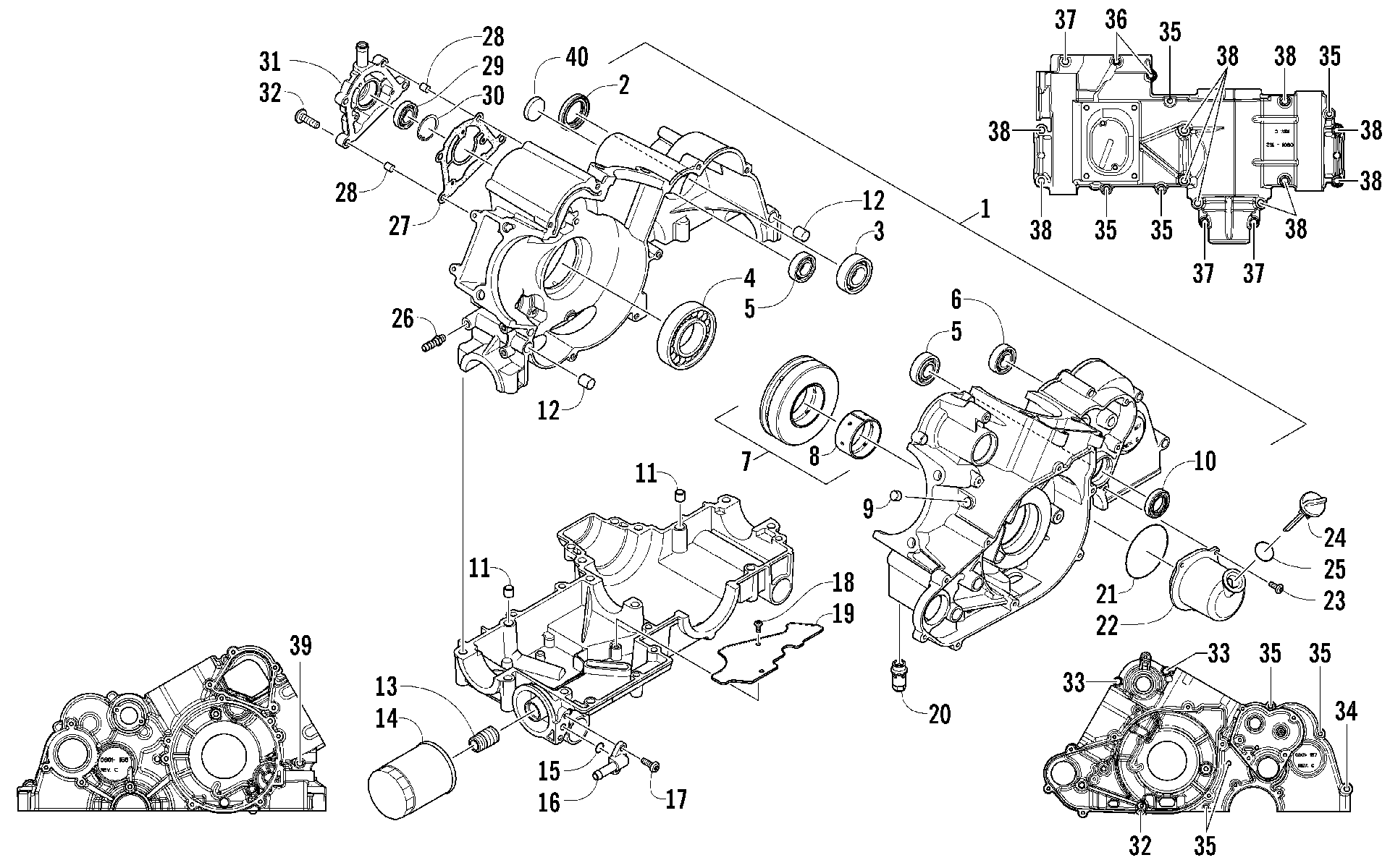 Картер ASSEMBLY (ENGINE SERIAL NO. 20101690 AND UP) [96538]