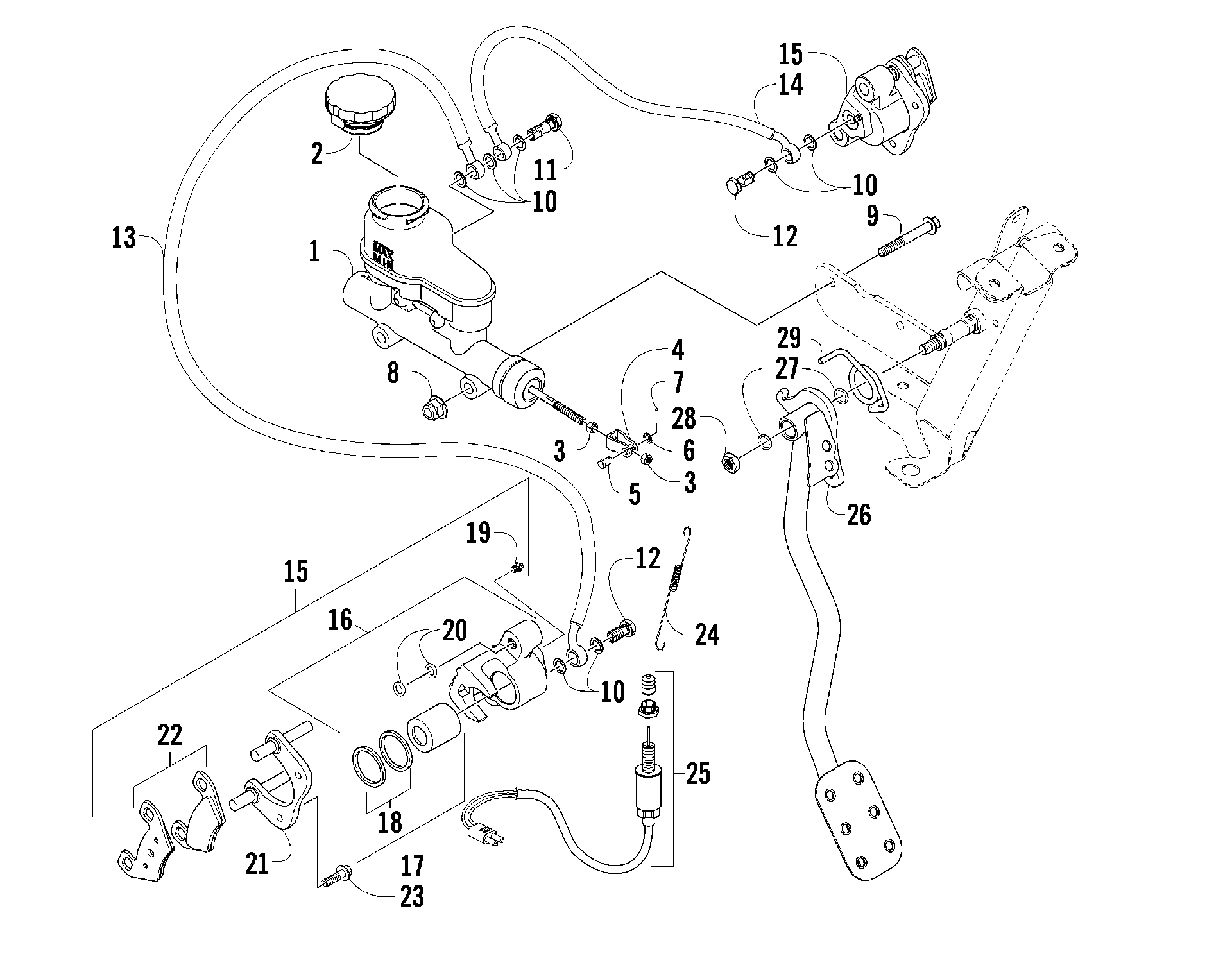 Hydraulic тормоз ASSEMBLY [89061]