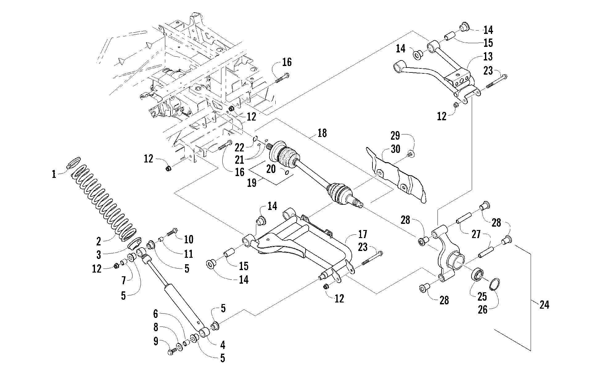 Задняя подвеска ASSEMBLY [93239]