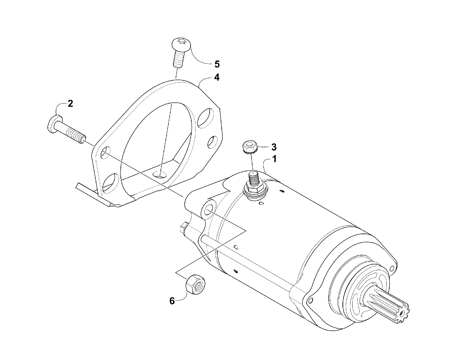 Стартер ASSEMBLY (VIN: 4UF07MPV97T330001 and Above) [300844]