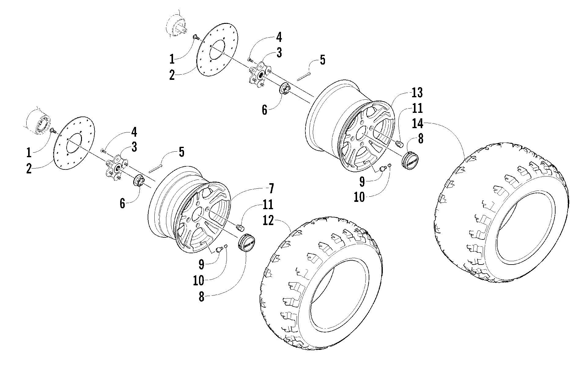 Колесо AND TIRE ASSEMBLY [94121]