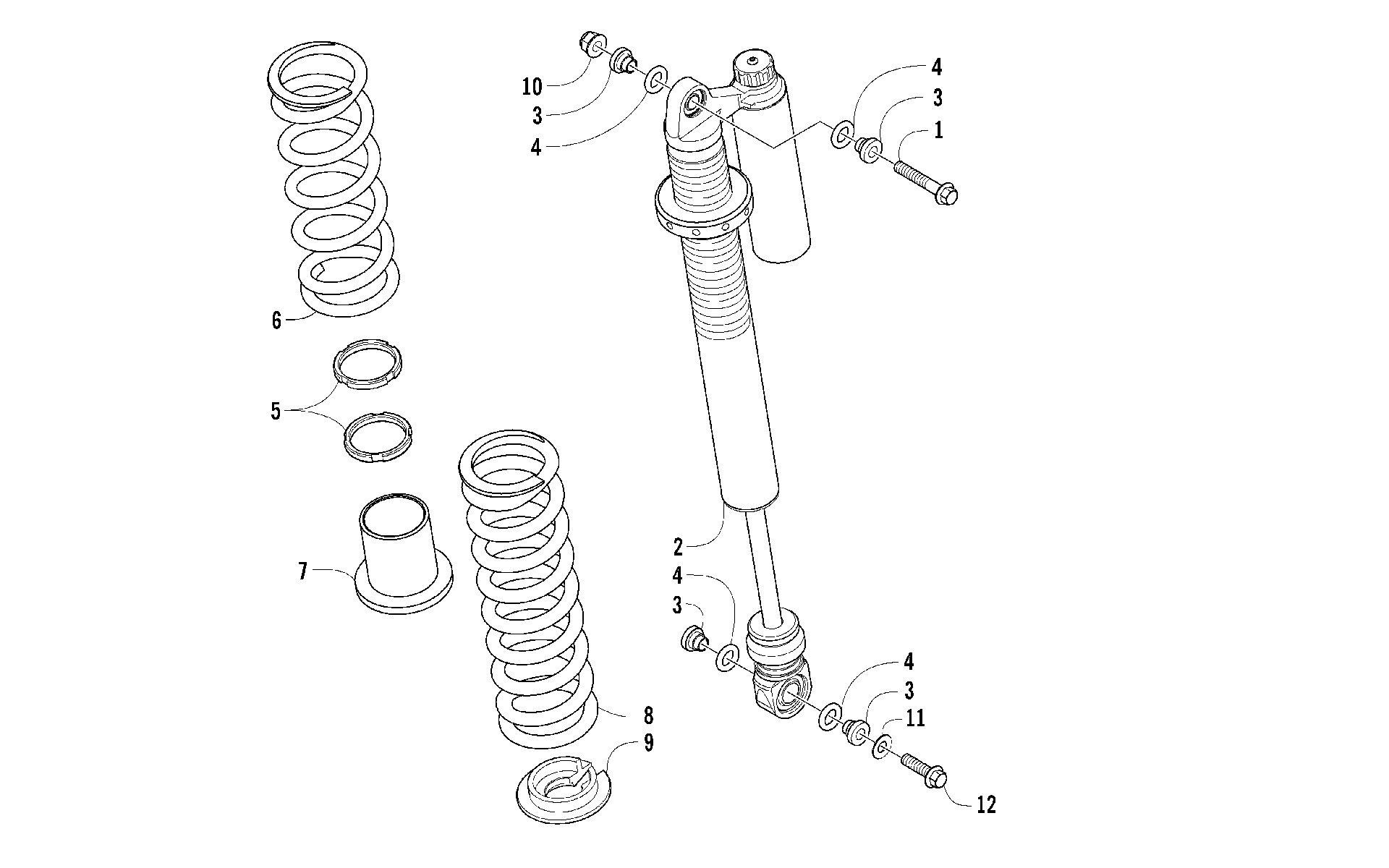 Задняя подвеска SHOCK ASSEMBLY [96517]