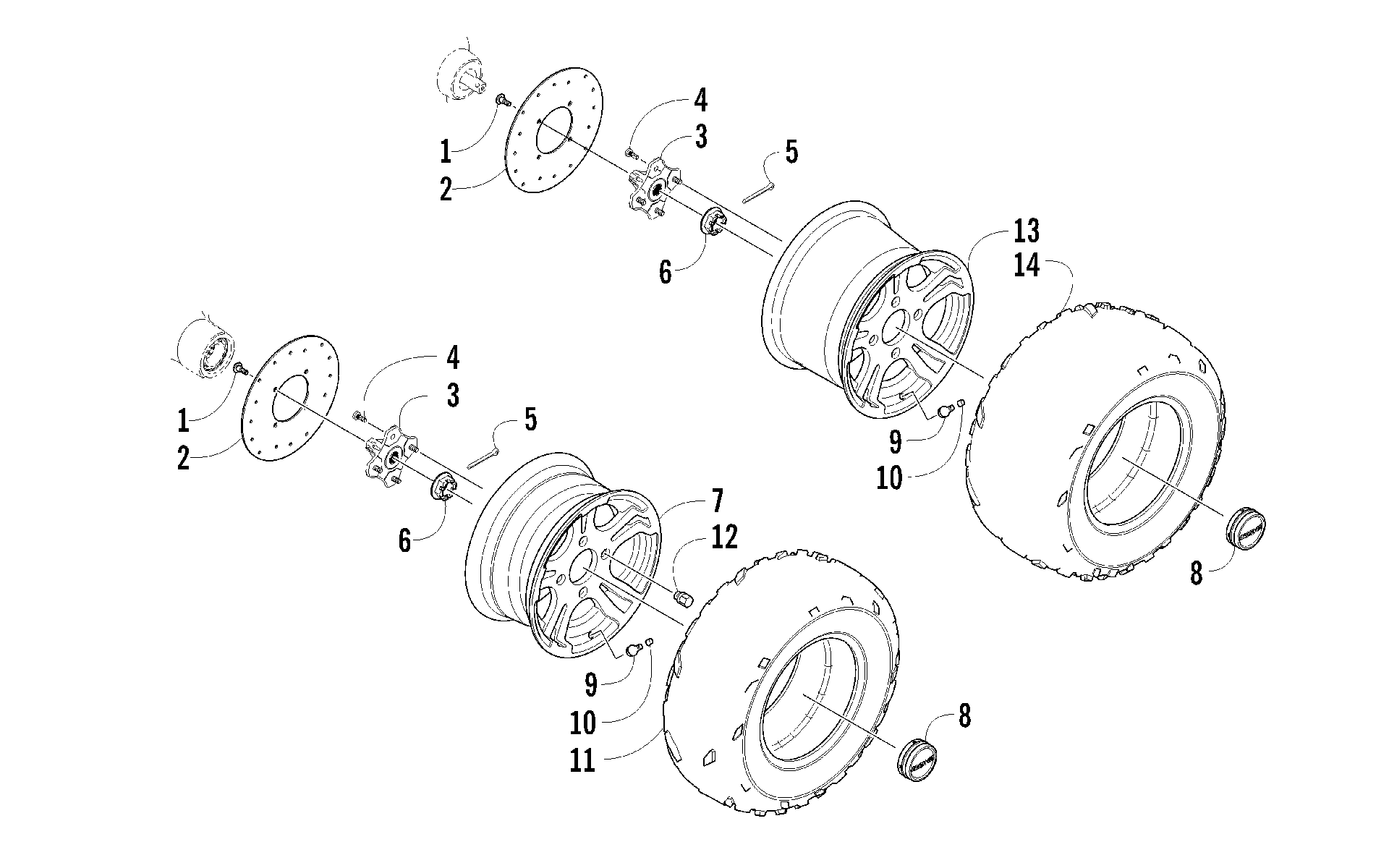 Колесо AND TIRE ASSEMBLY [94011]
