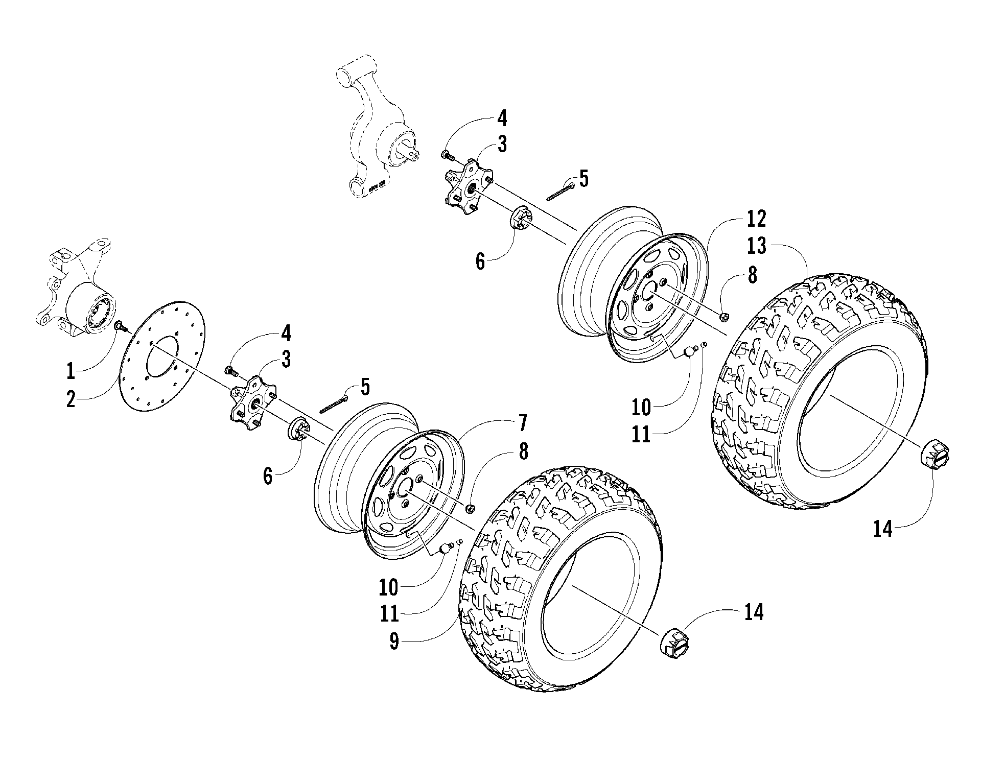 Колесо AND TIRE ASSEMBLY [90607]