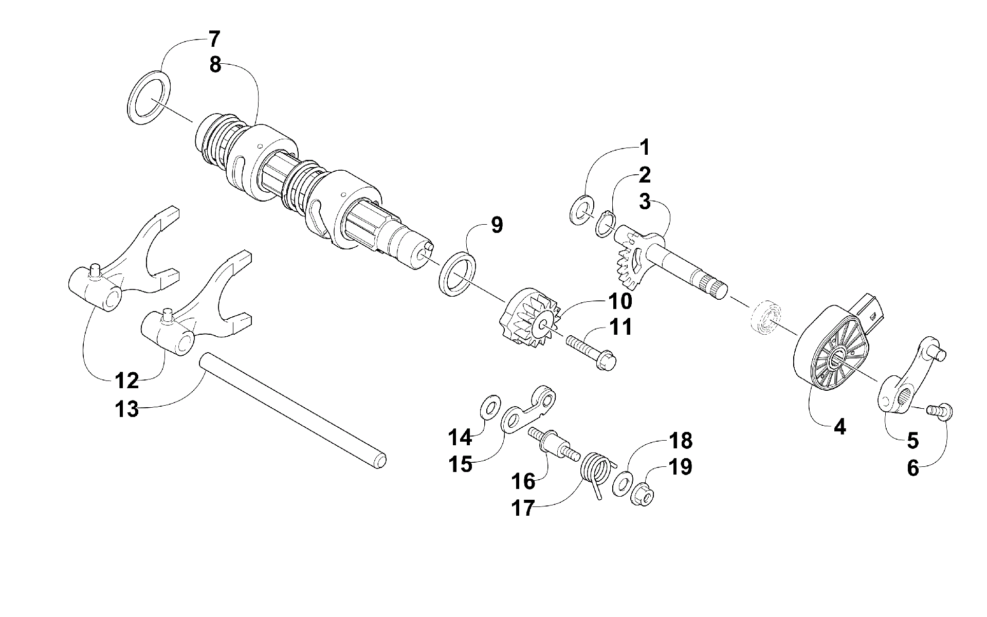 передача Shifting ASSEMBLY [300458]